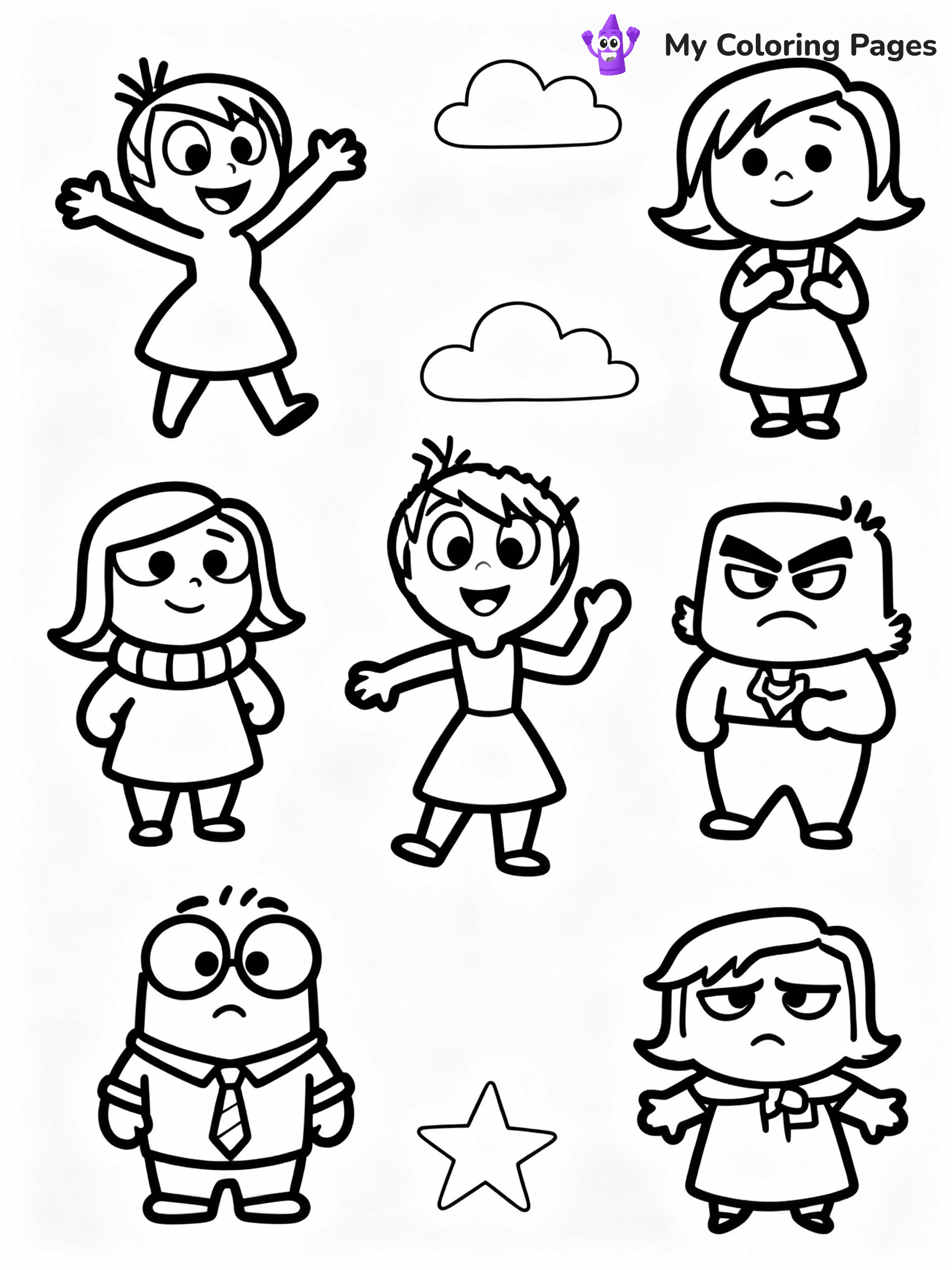 Inside Out Coloring Pages - 21