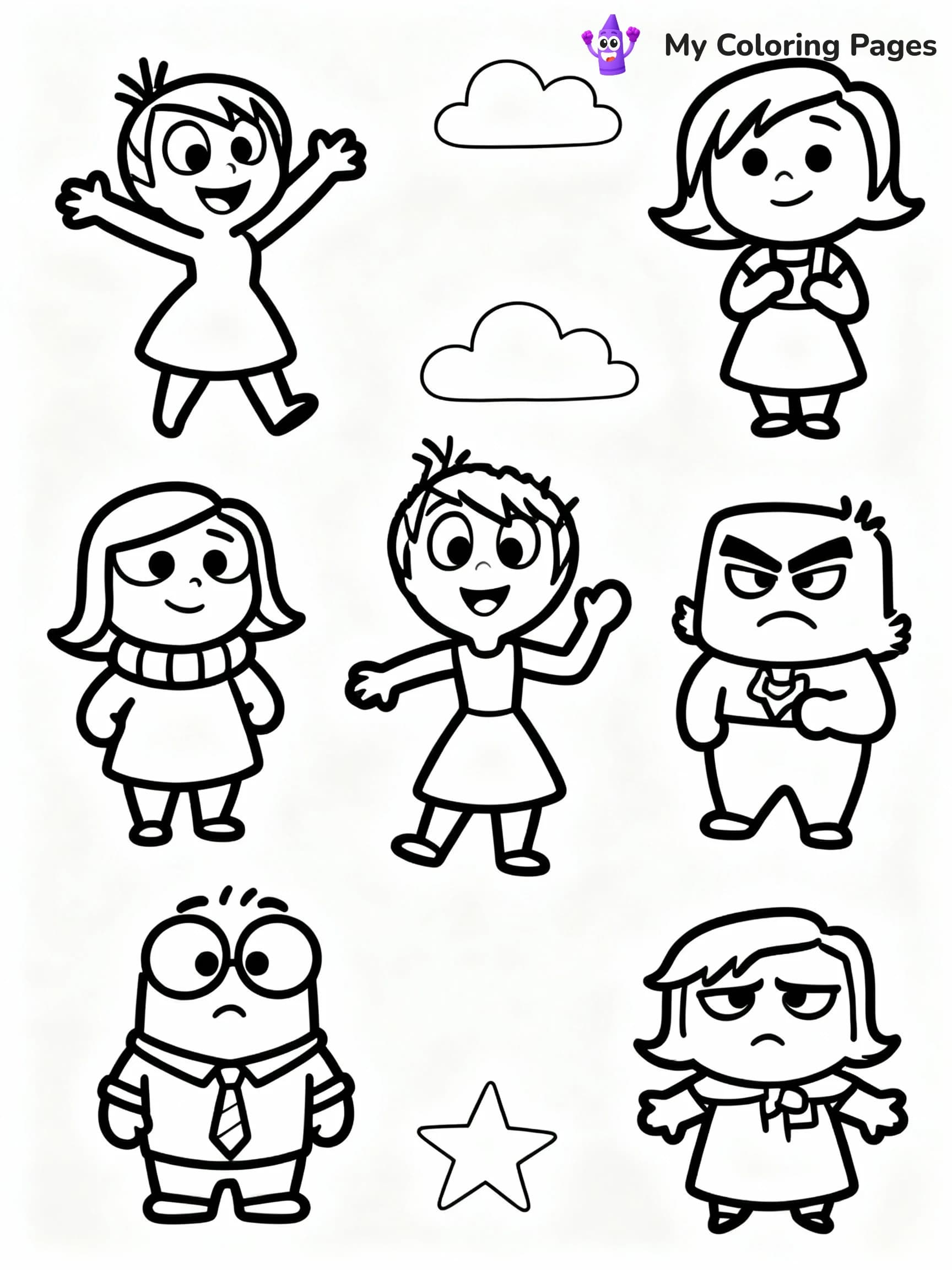 Inside Out Coloring Pages - 21