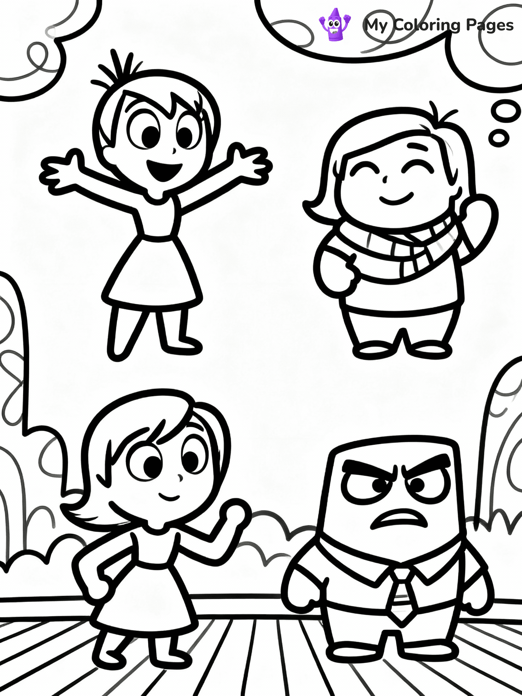 Inside Out Coloring Pages - 20