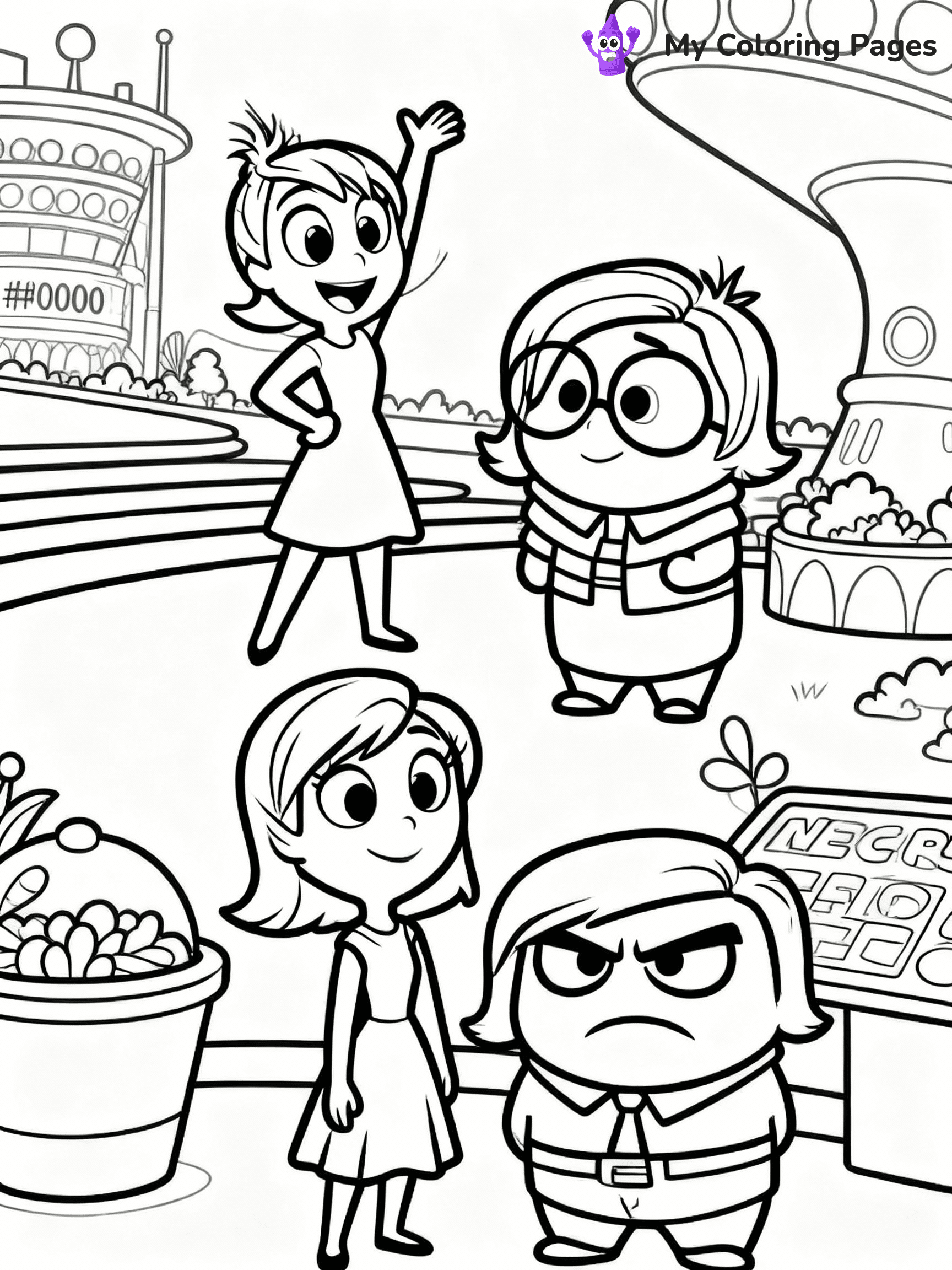 Inside Out Coloring Pages - 19