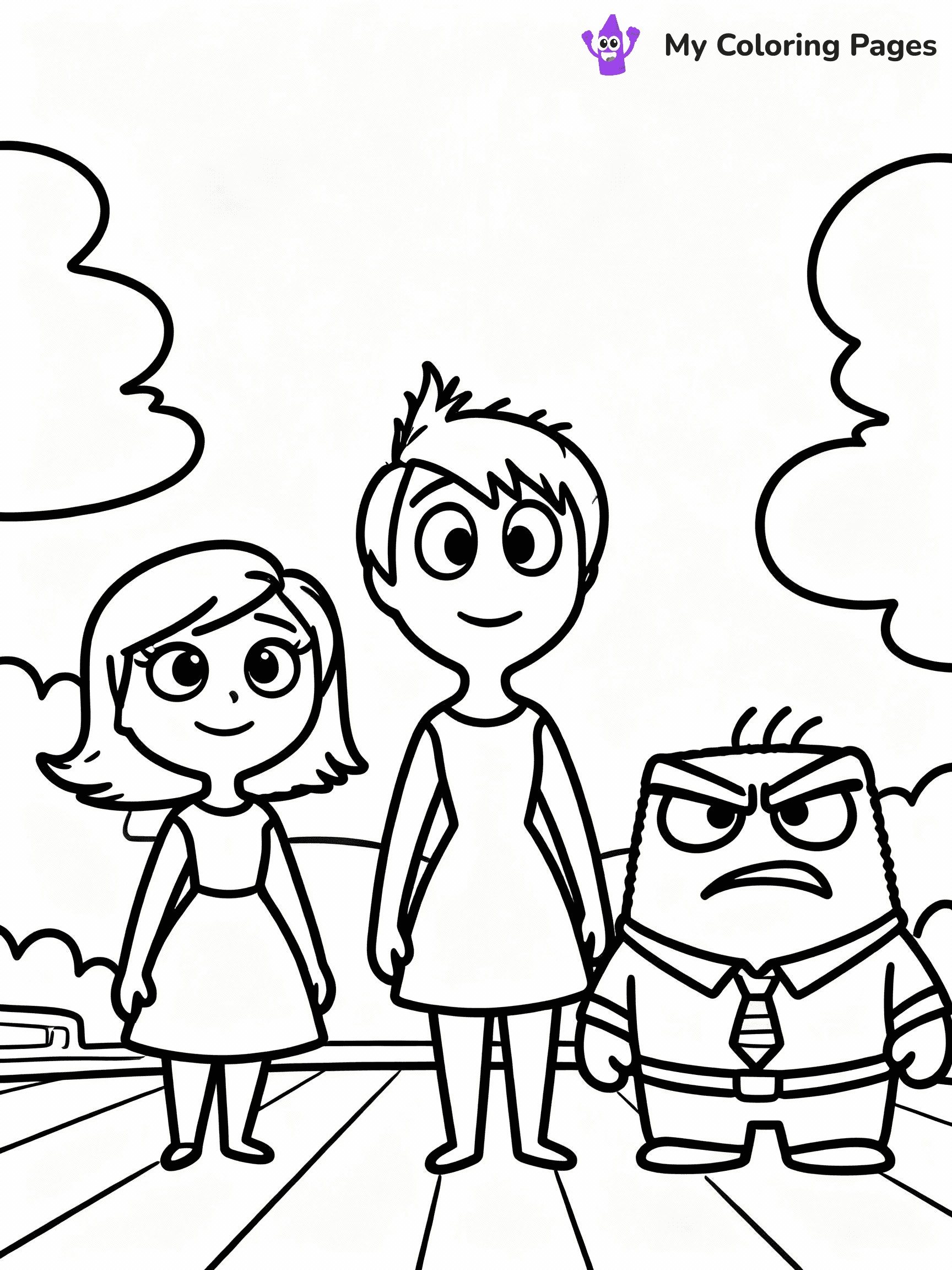 Inside Out Coloring Pages - 17
