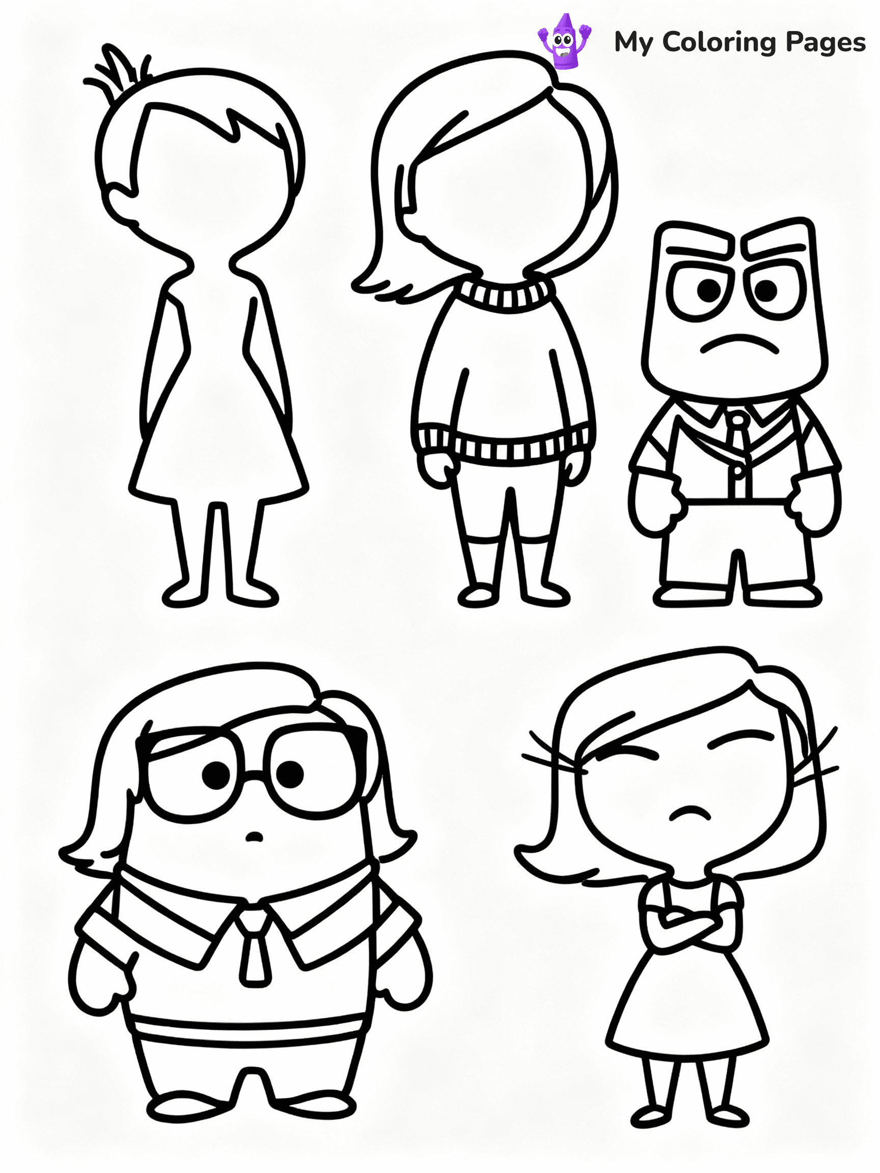 Inside Out Coloring Pages - 14