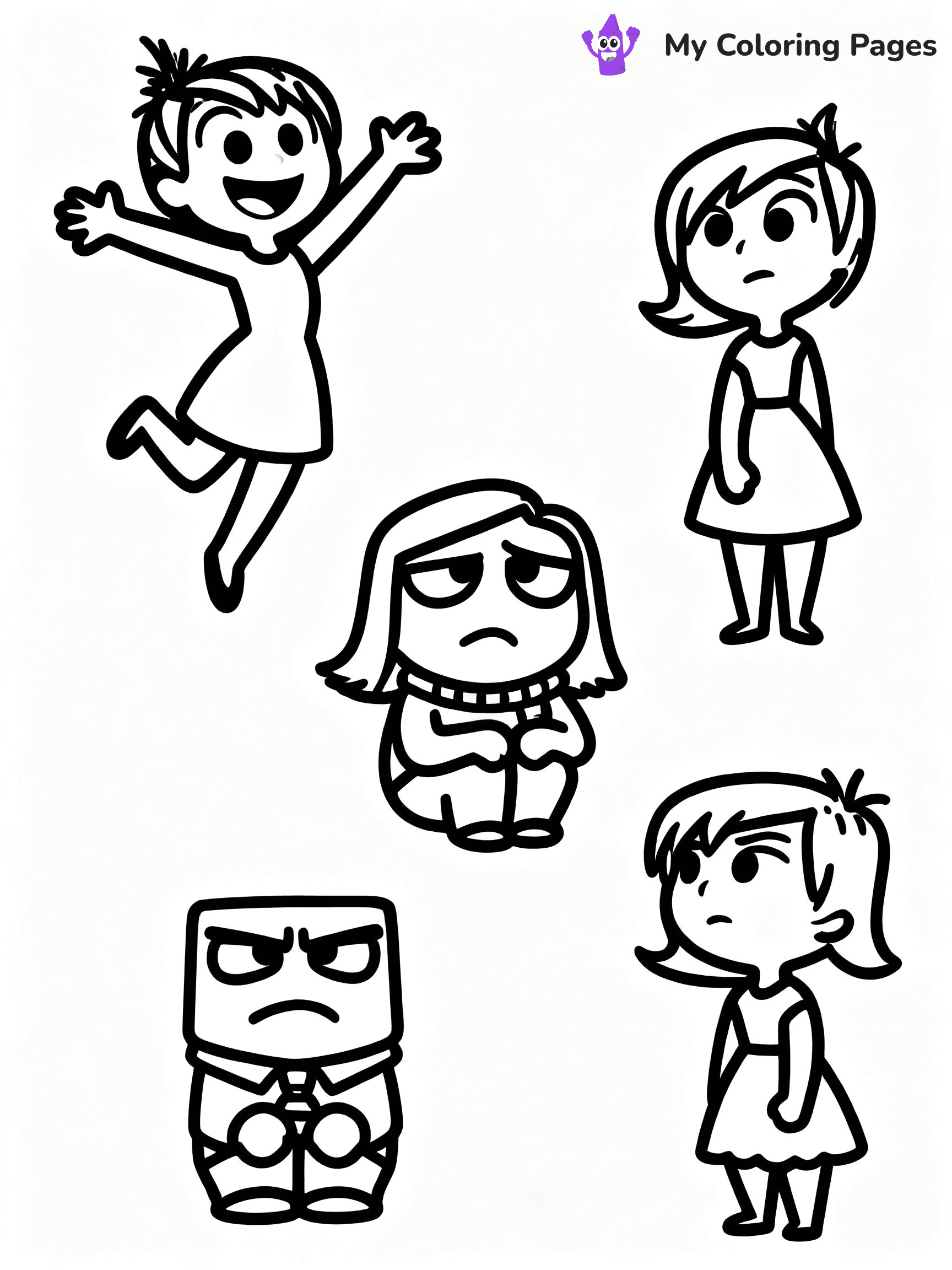Inside Out Coloring Pages - 13