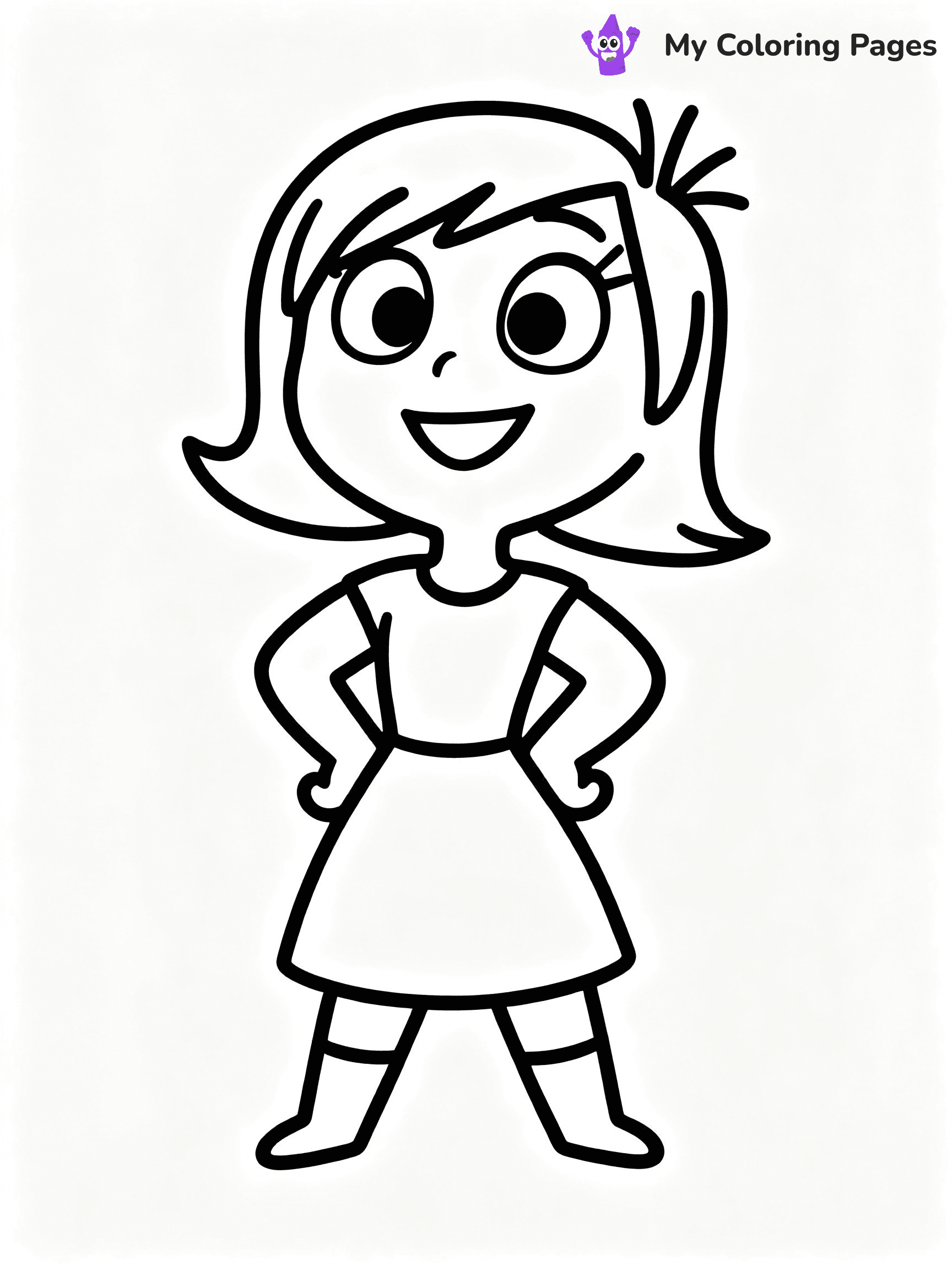 Inside Out Coloring Pages - 12