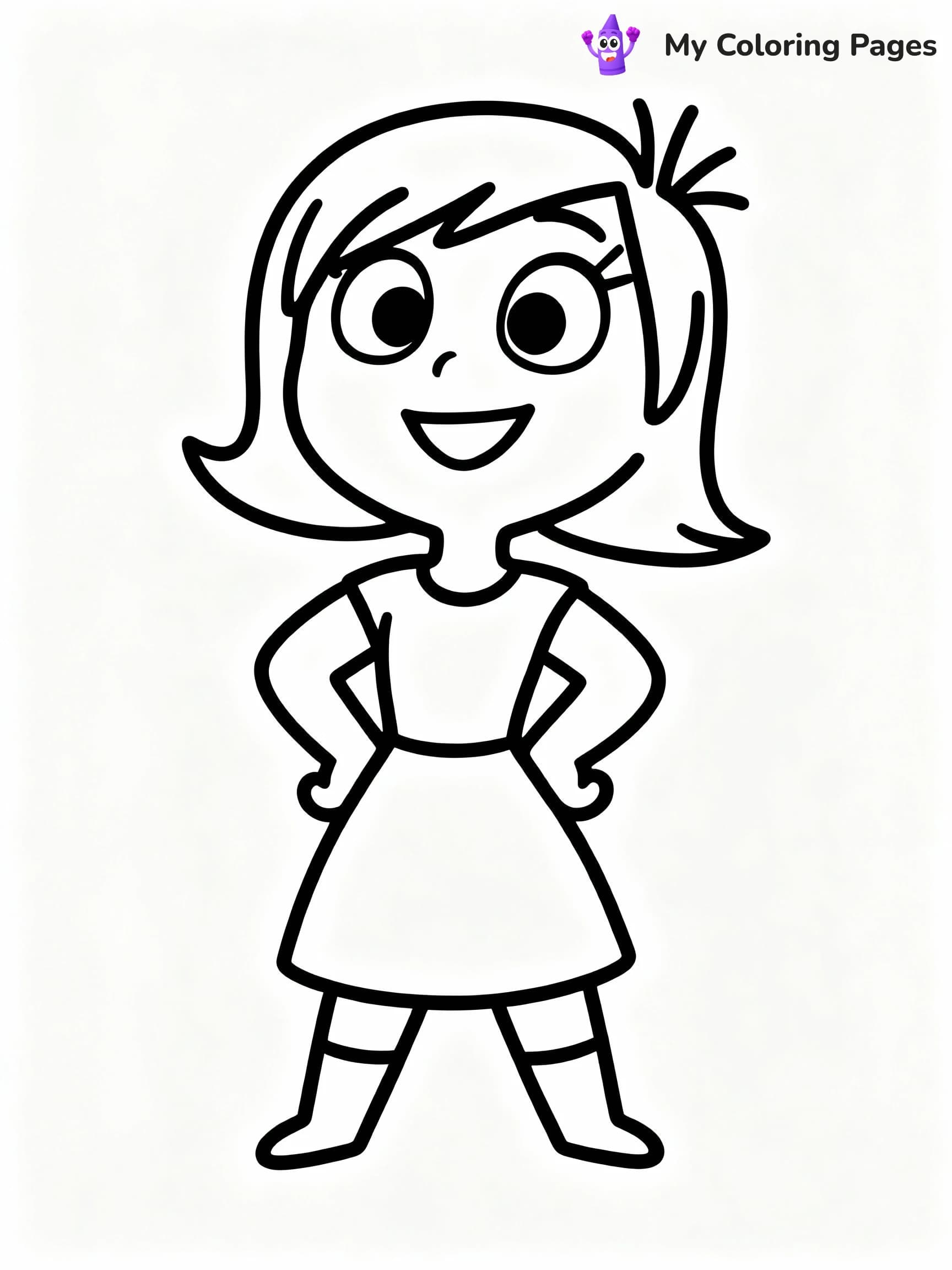 Inside Out Coloring Pages - 12
