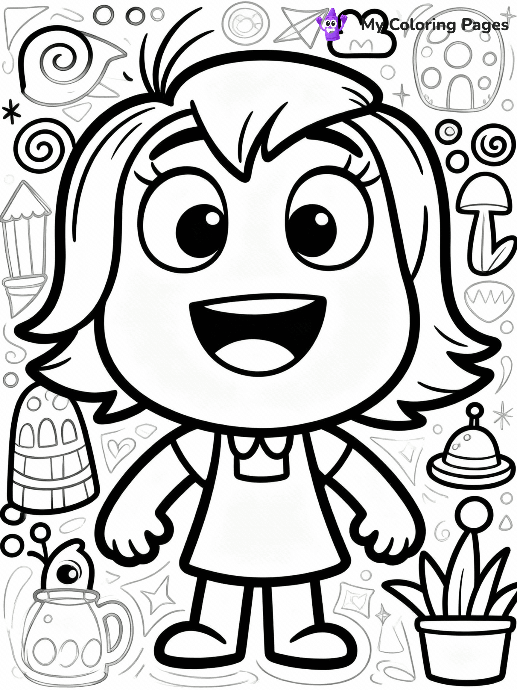 Inside Out Coloring Pages - 11