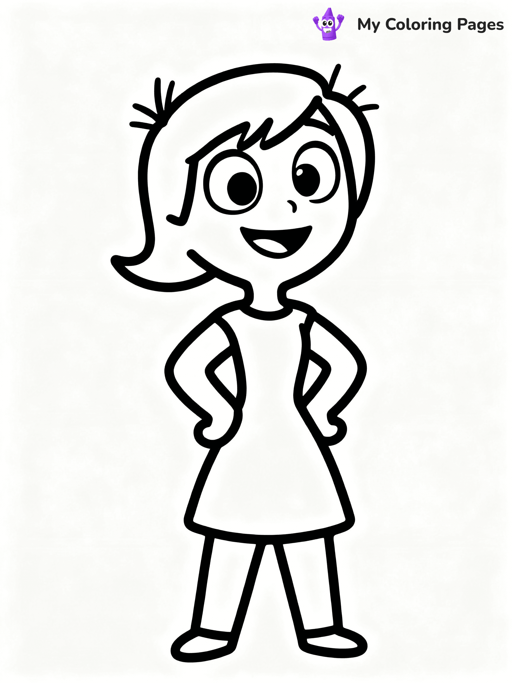 Inside Out Coloring Pages - 9