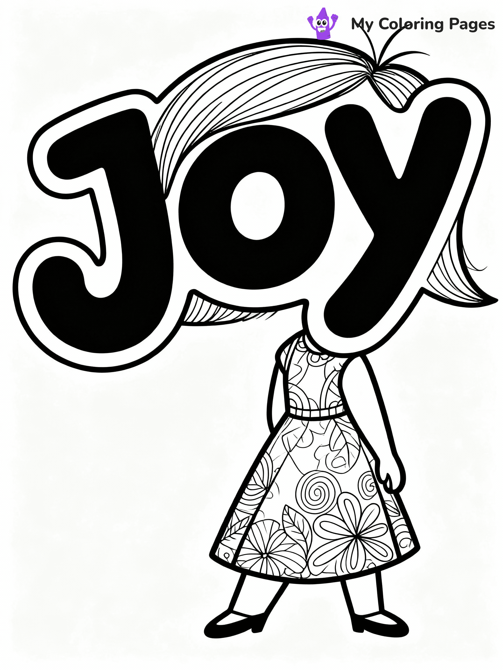 Inside Out Coloring Pages - 6
