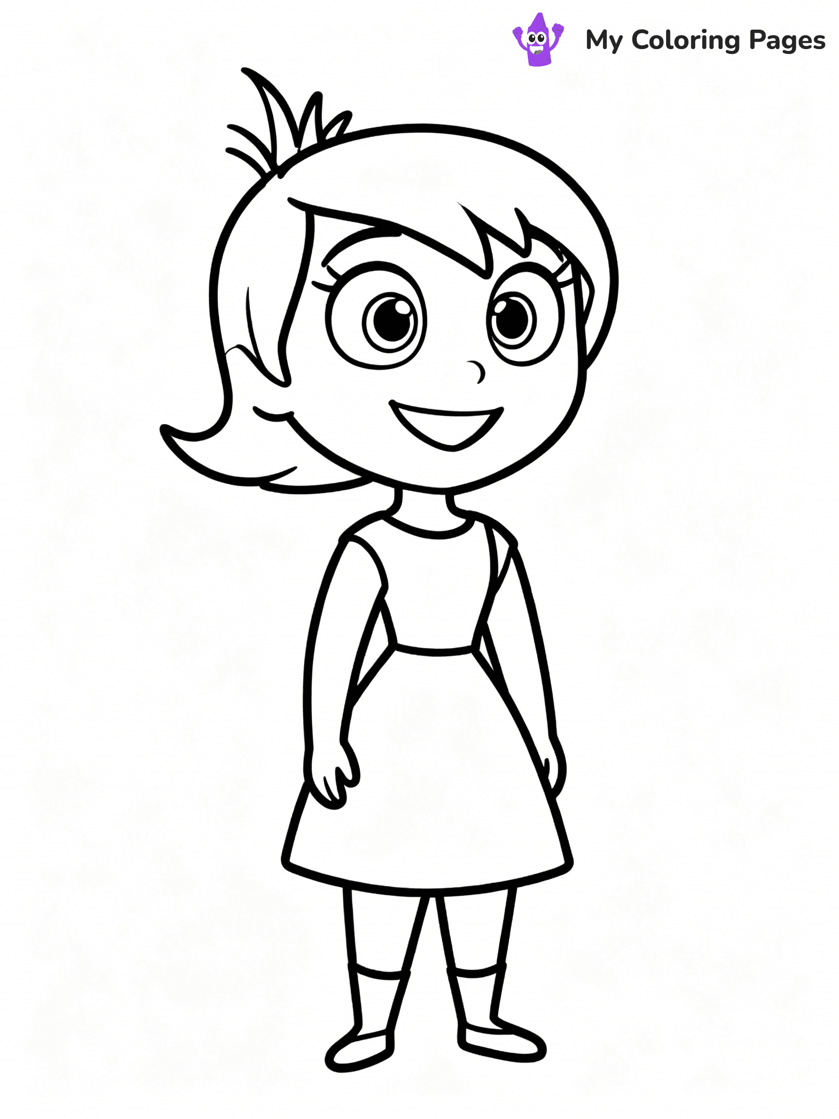 Inside Out Coloring Pages - 5