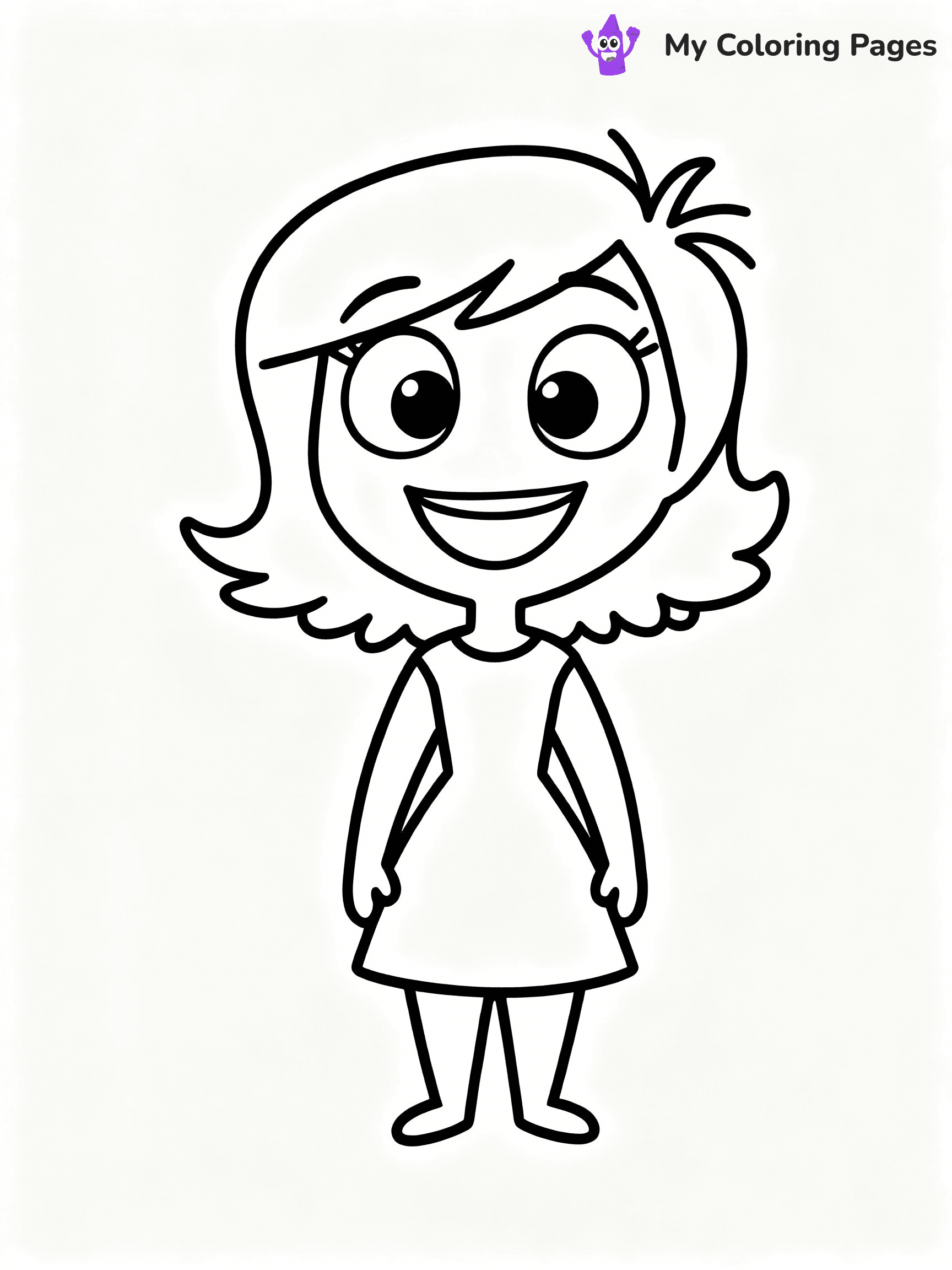 Inside Out Coloring Pages - 3