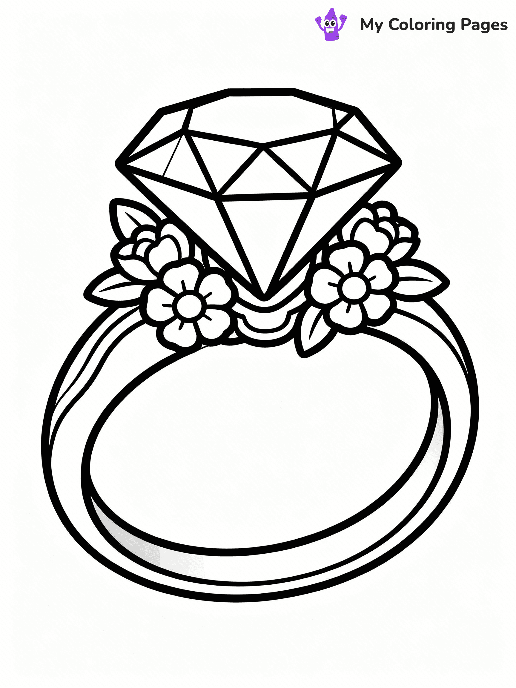 Diamond Coloring Pages - 11