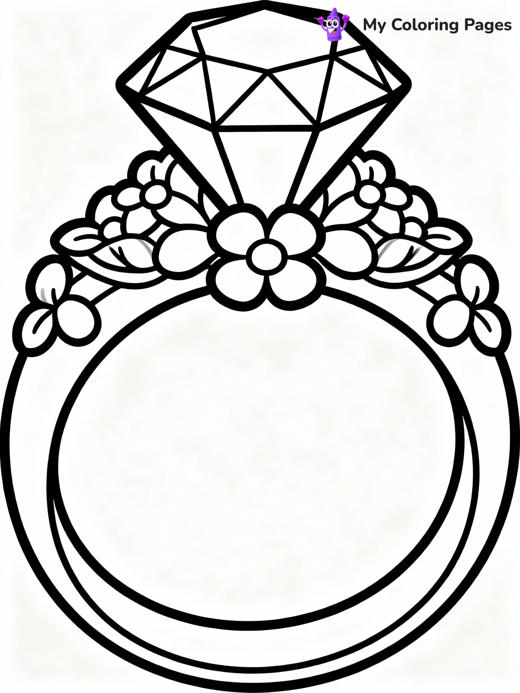 Diamond Coloring Pages - 8