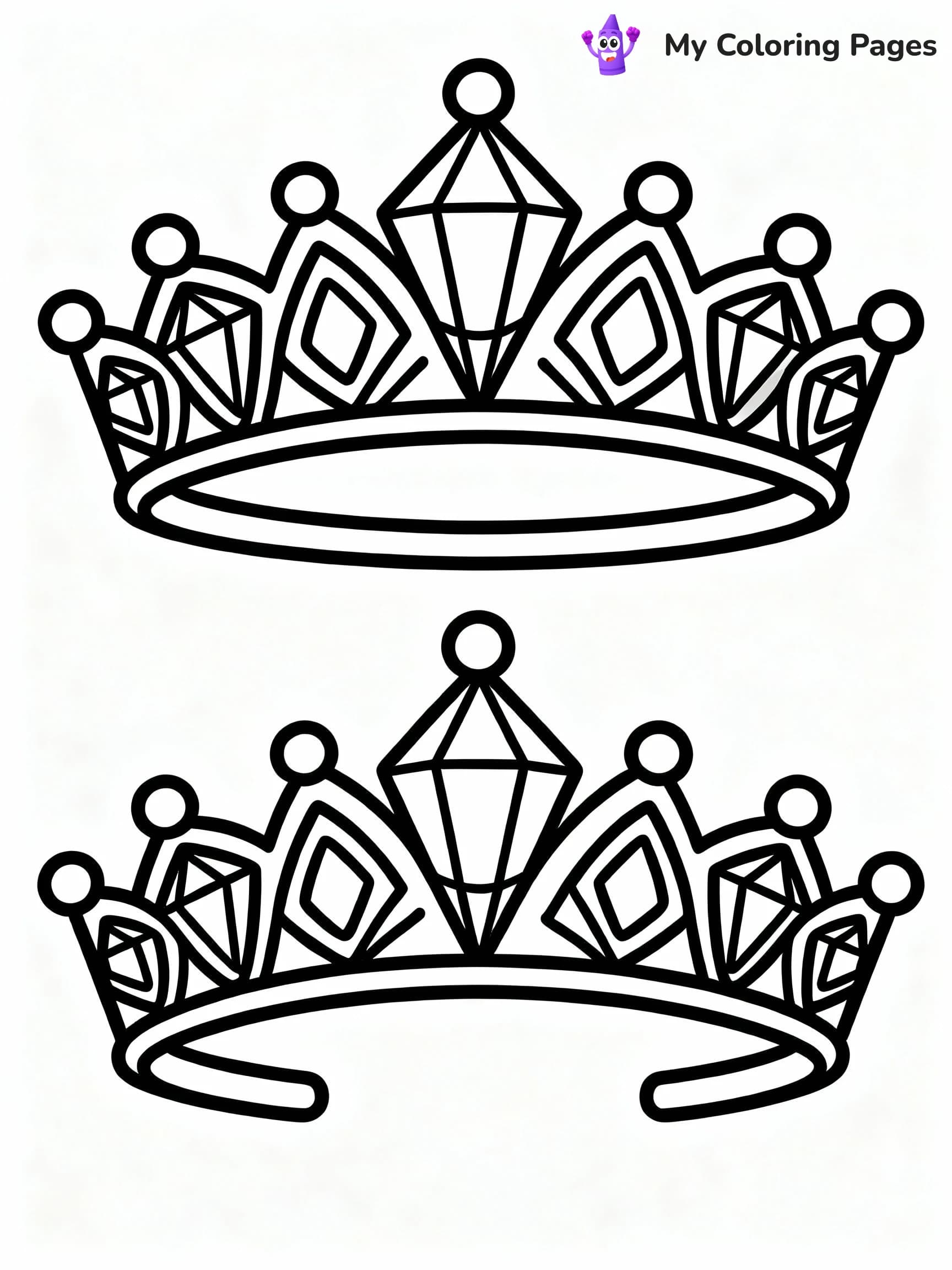 Diamond Coloring Pages - 6