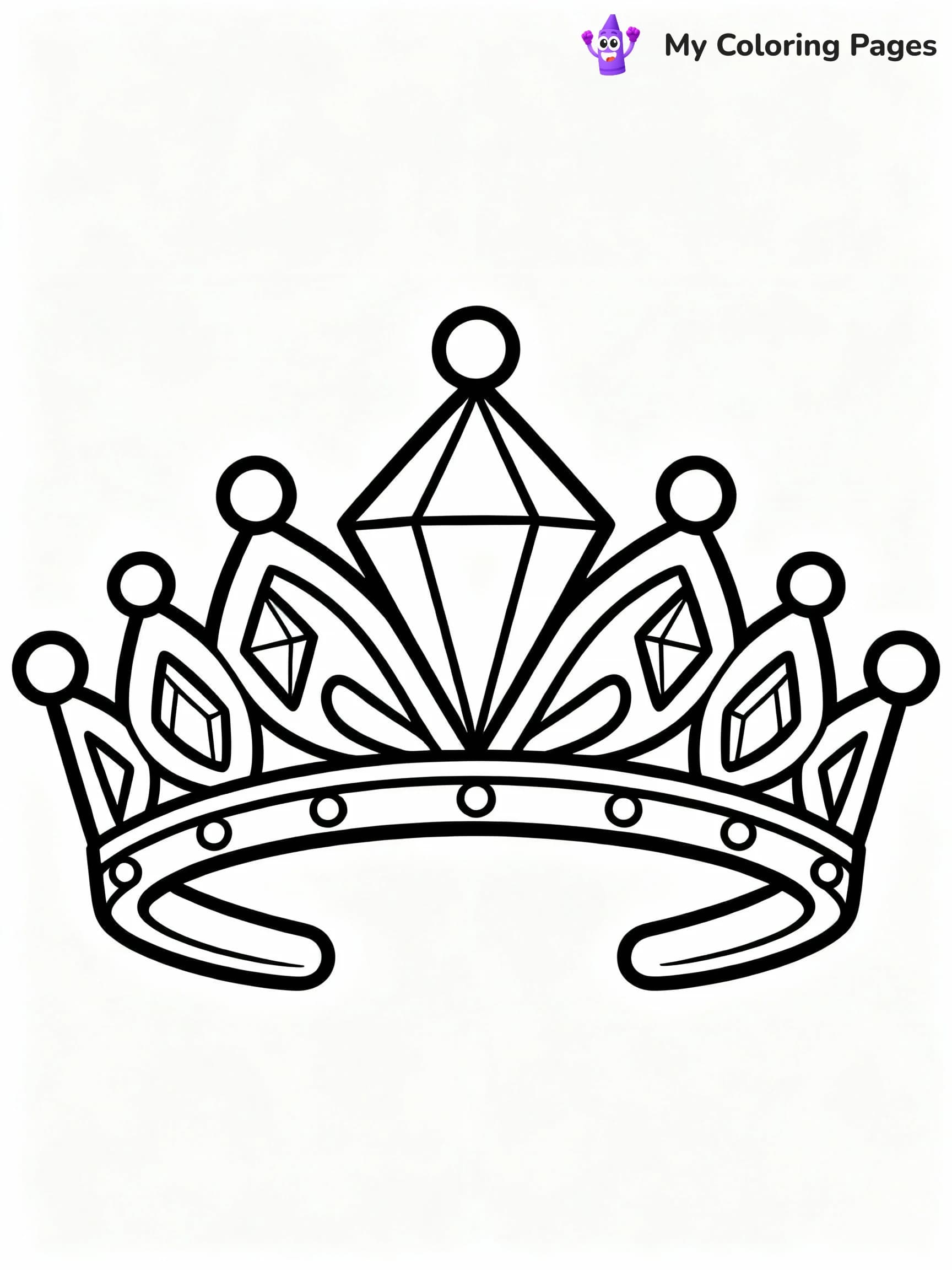 Diamond Coloring Pages - 5