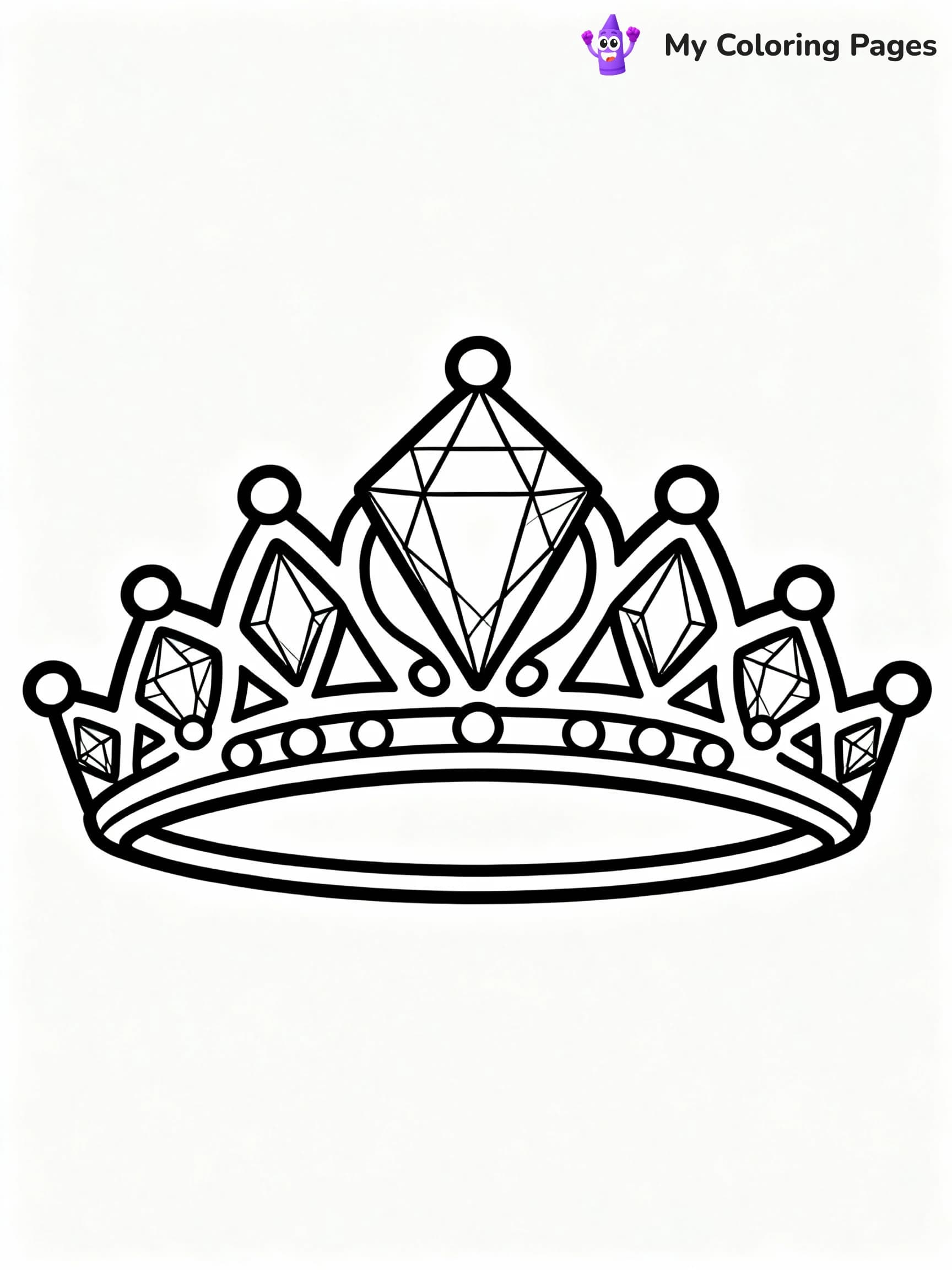 Diamond Coloring Pages - 4