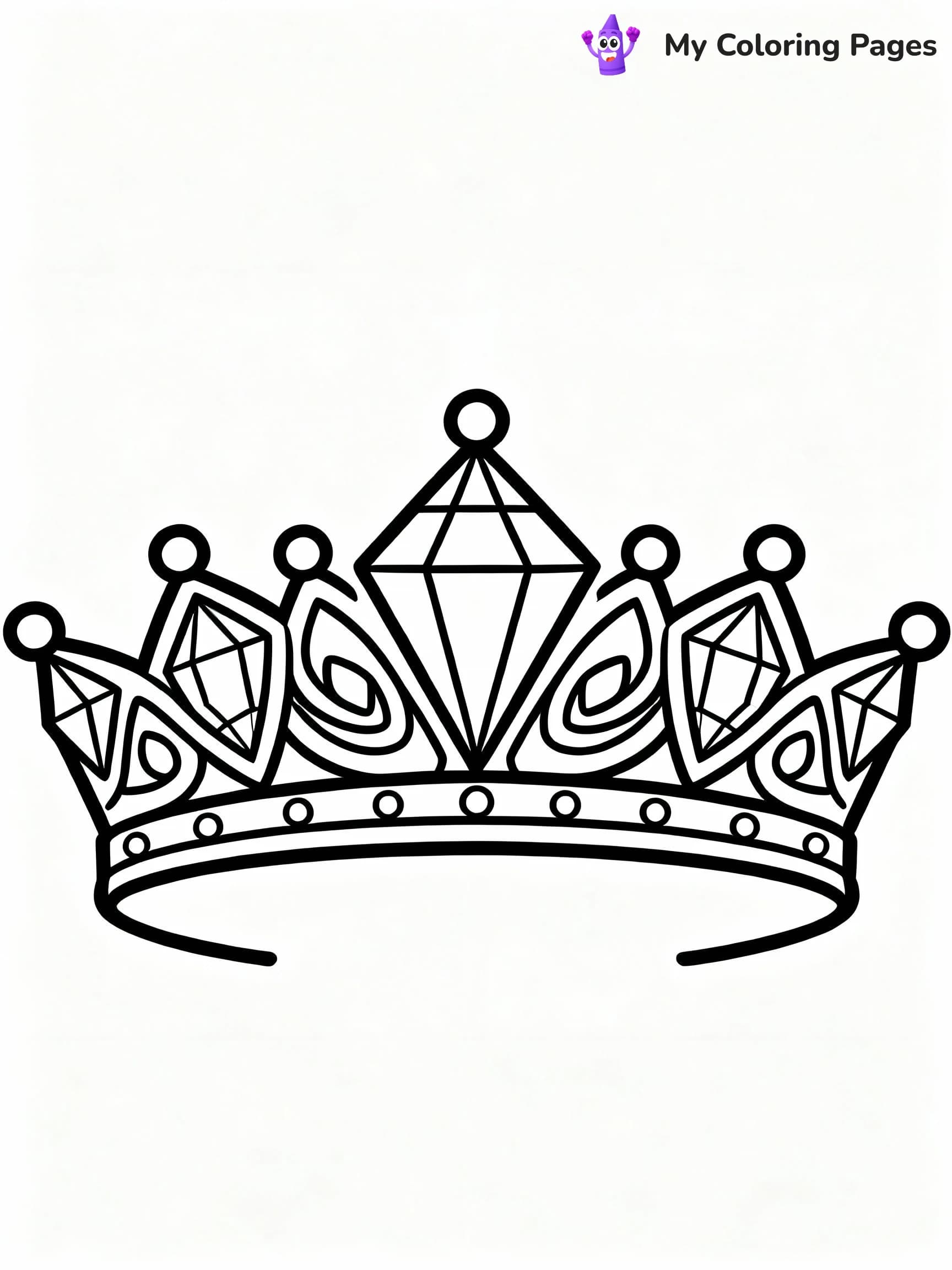 Diamond Coloring Pages - 1