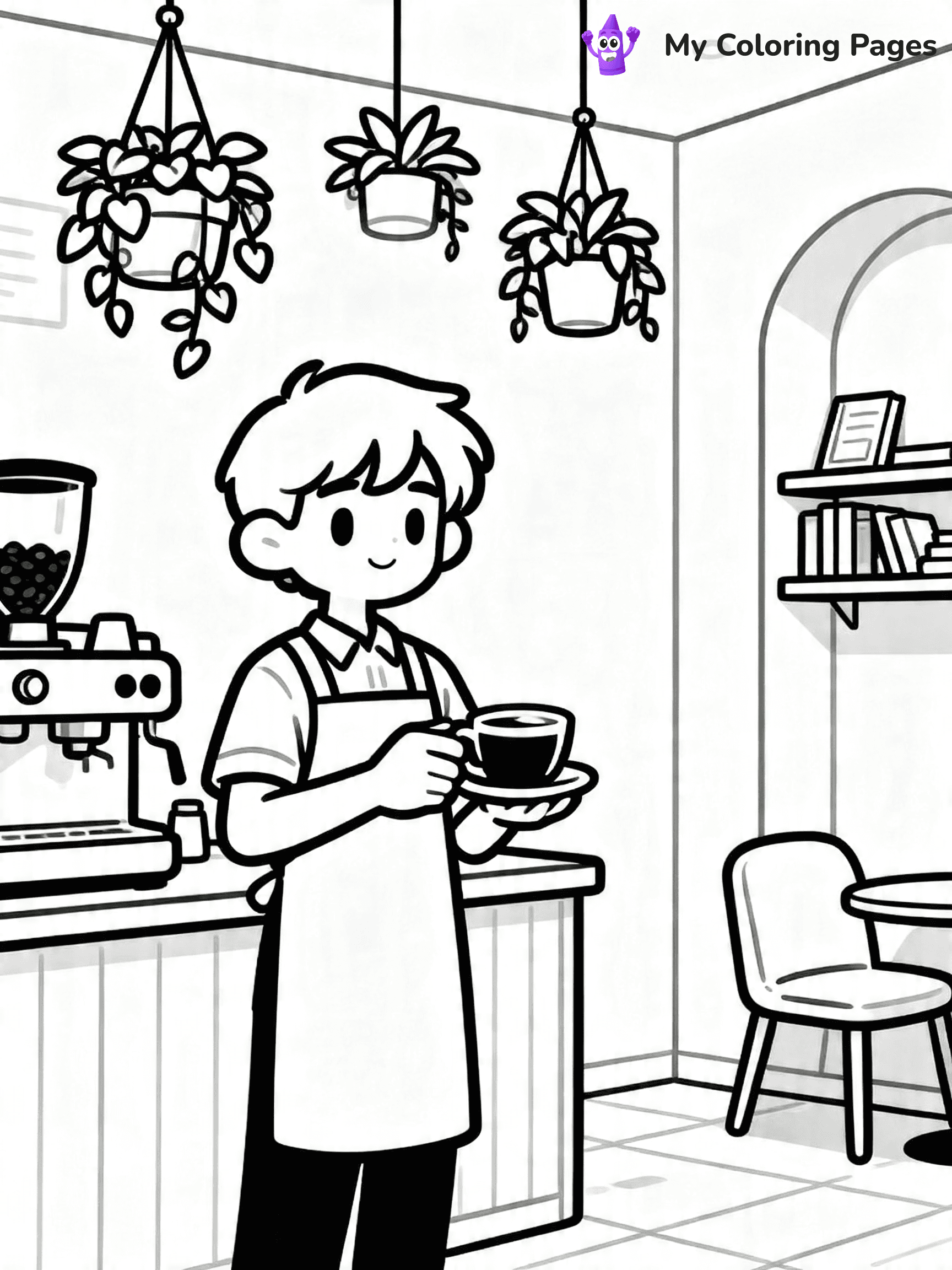 Lofi Coloring Pages - 1