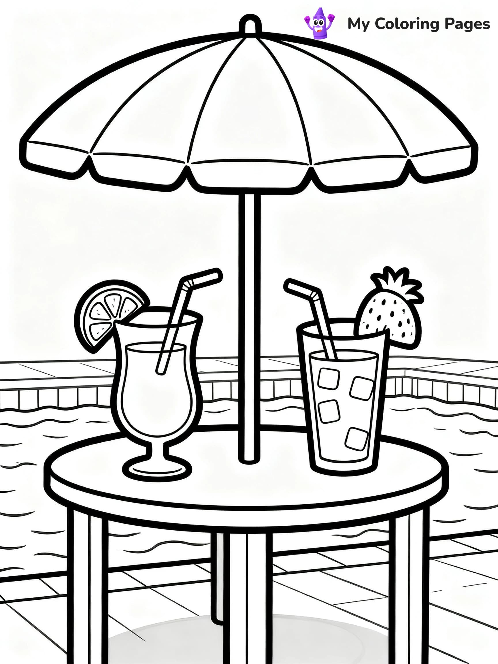 Pool Party Coloring Pages - 22