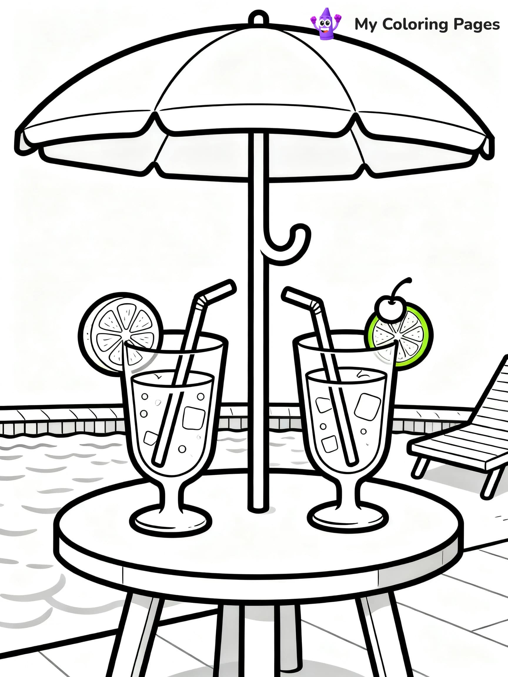 Pool Party Coloring Pages - 21