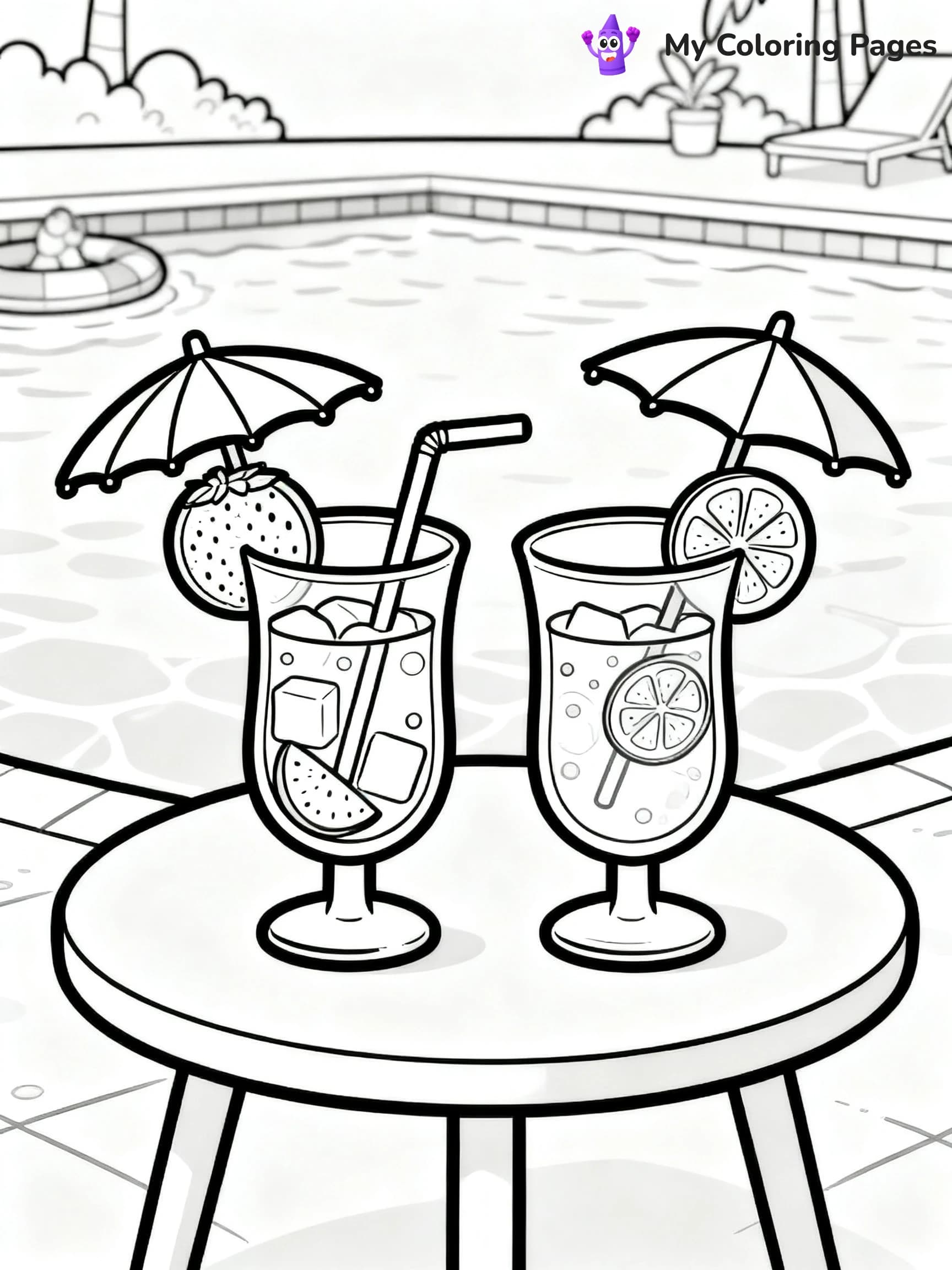 Pool Party Coloring Pages - 20