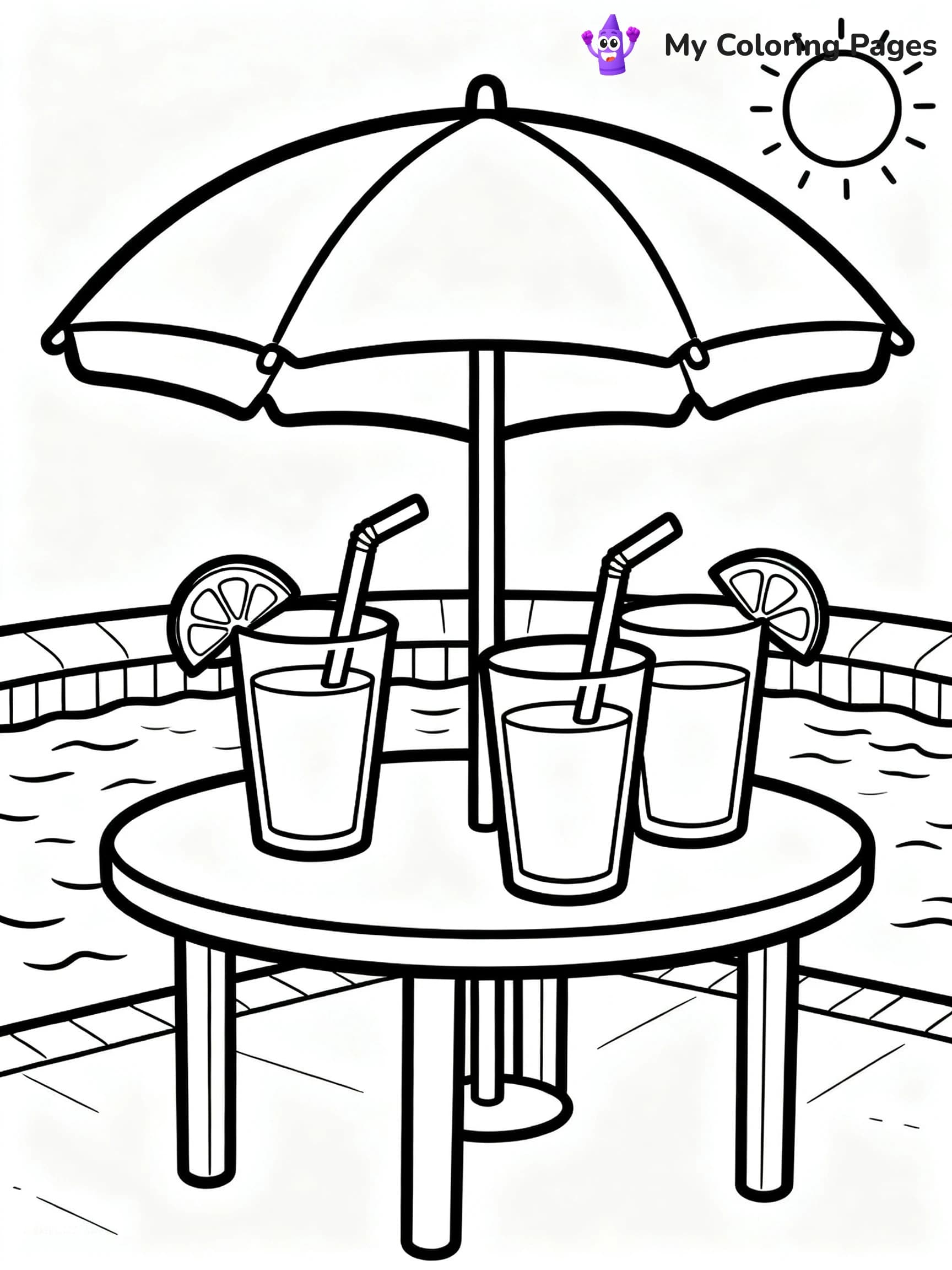Pool Party Coloring Pages - 19