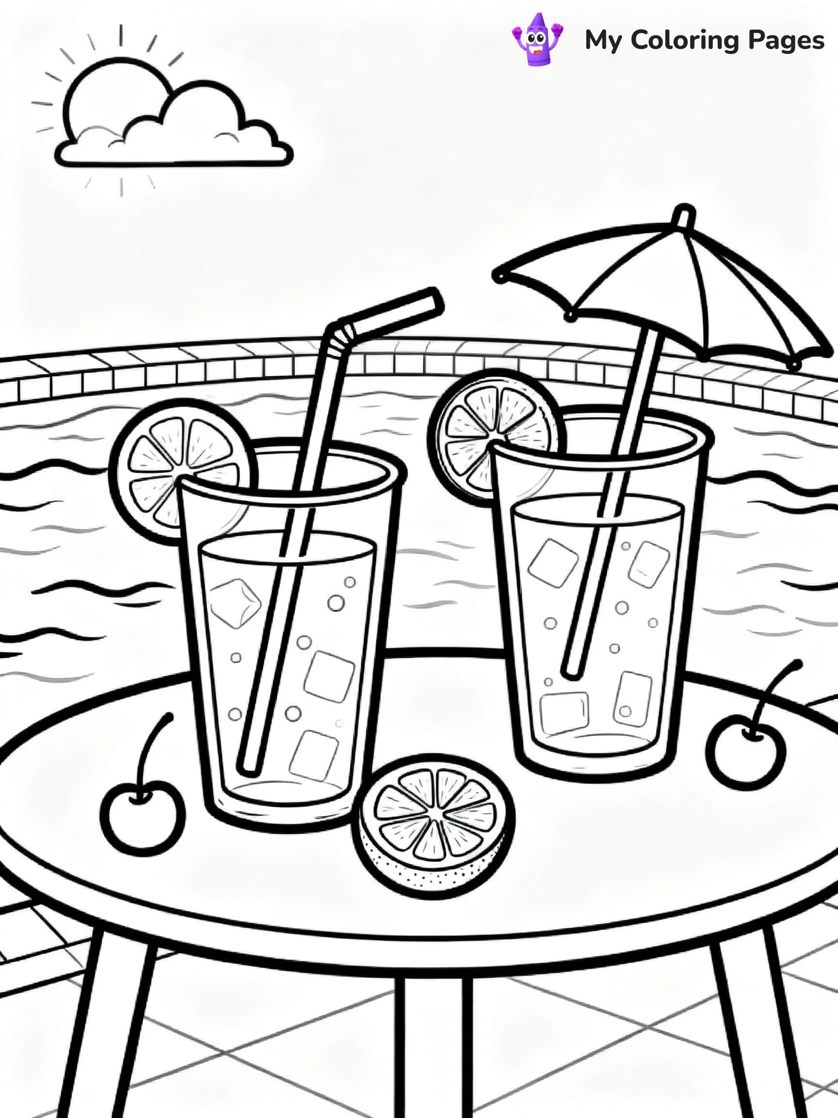 Pool Party Coloring Pages - 17