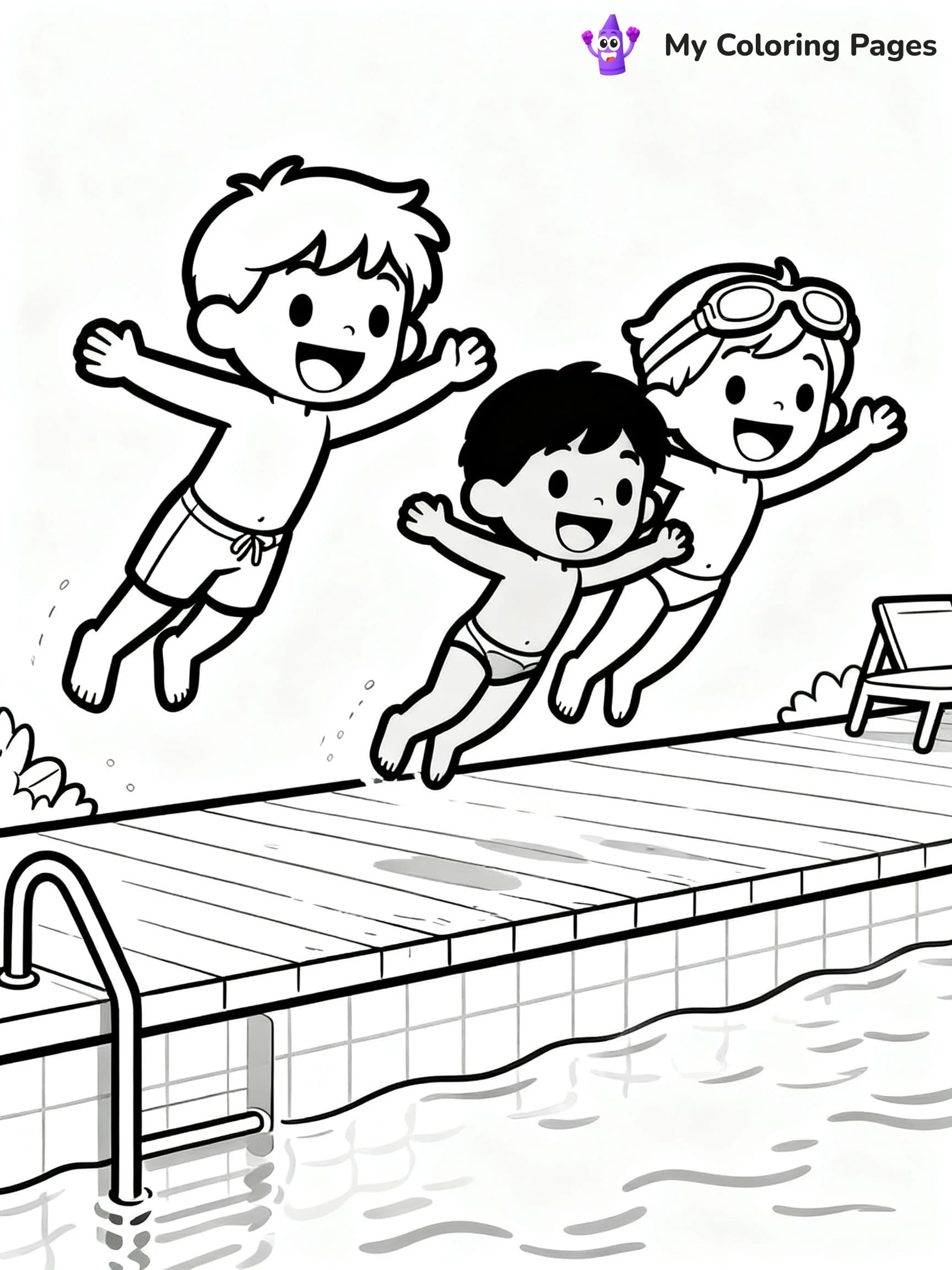 Pool Party Coloring Pages - 15