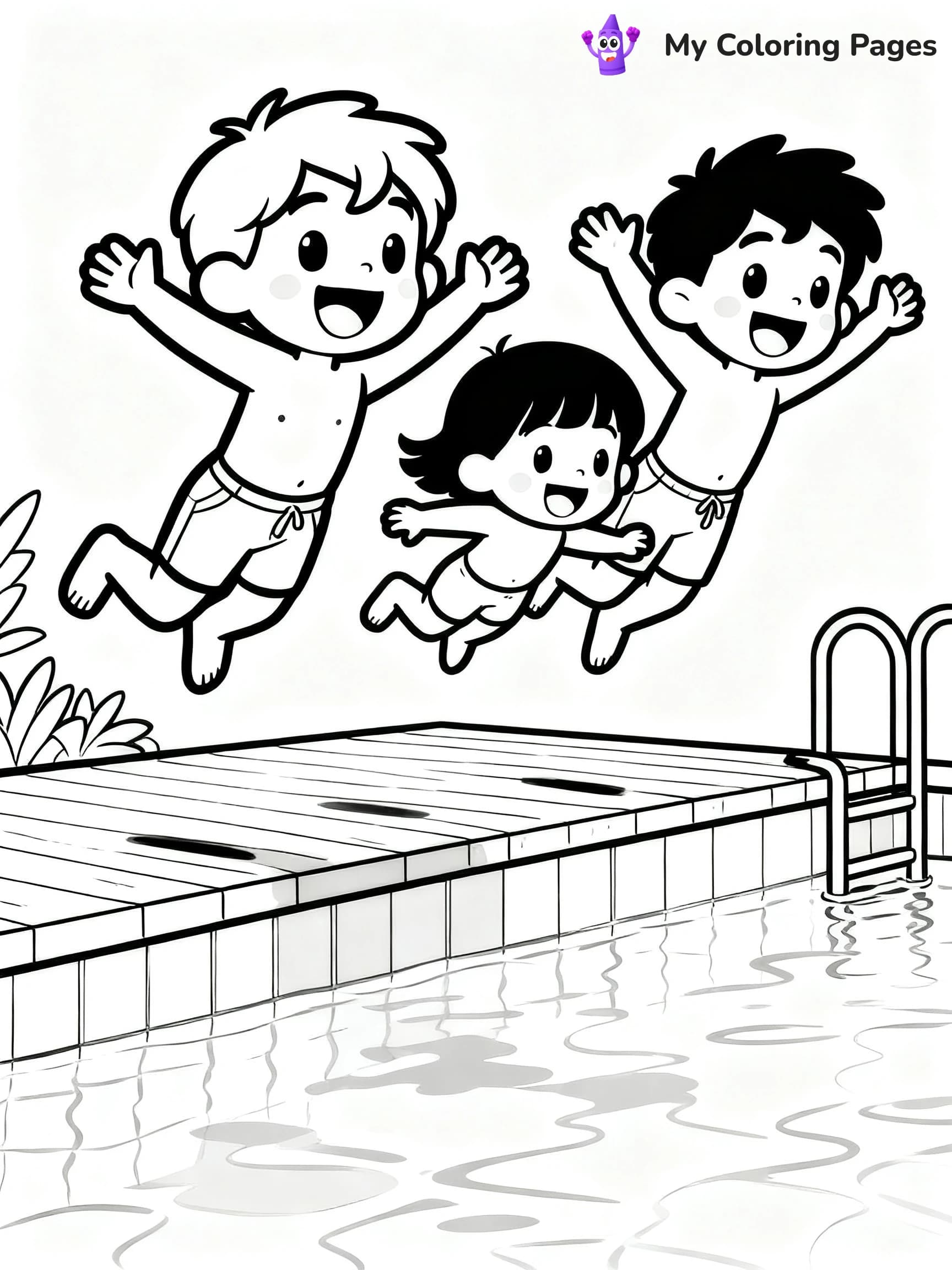 Pool Party Coloring Pages - 14