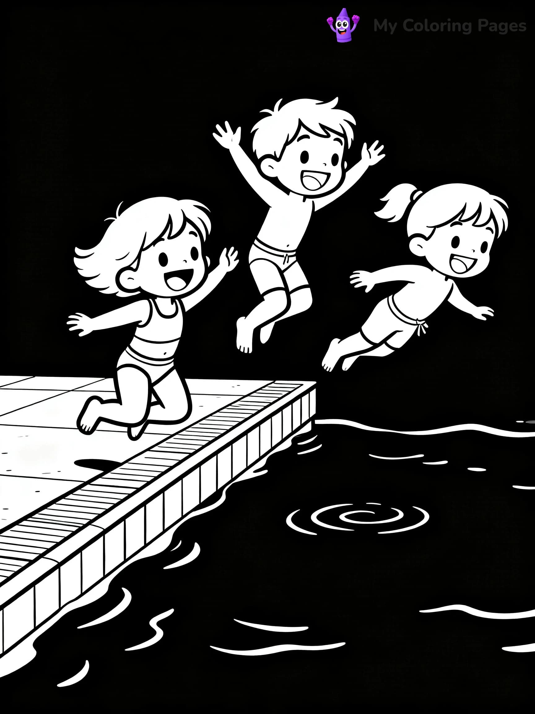Pool Party Coloring Pages - 13