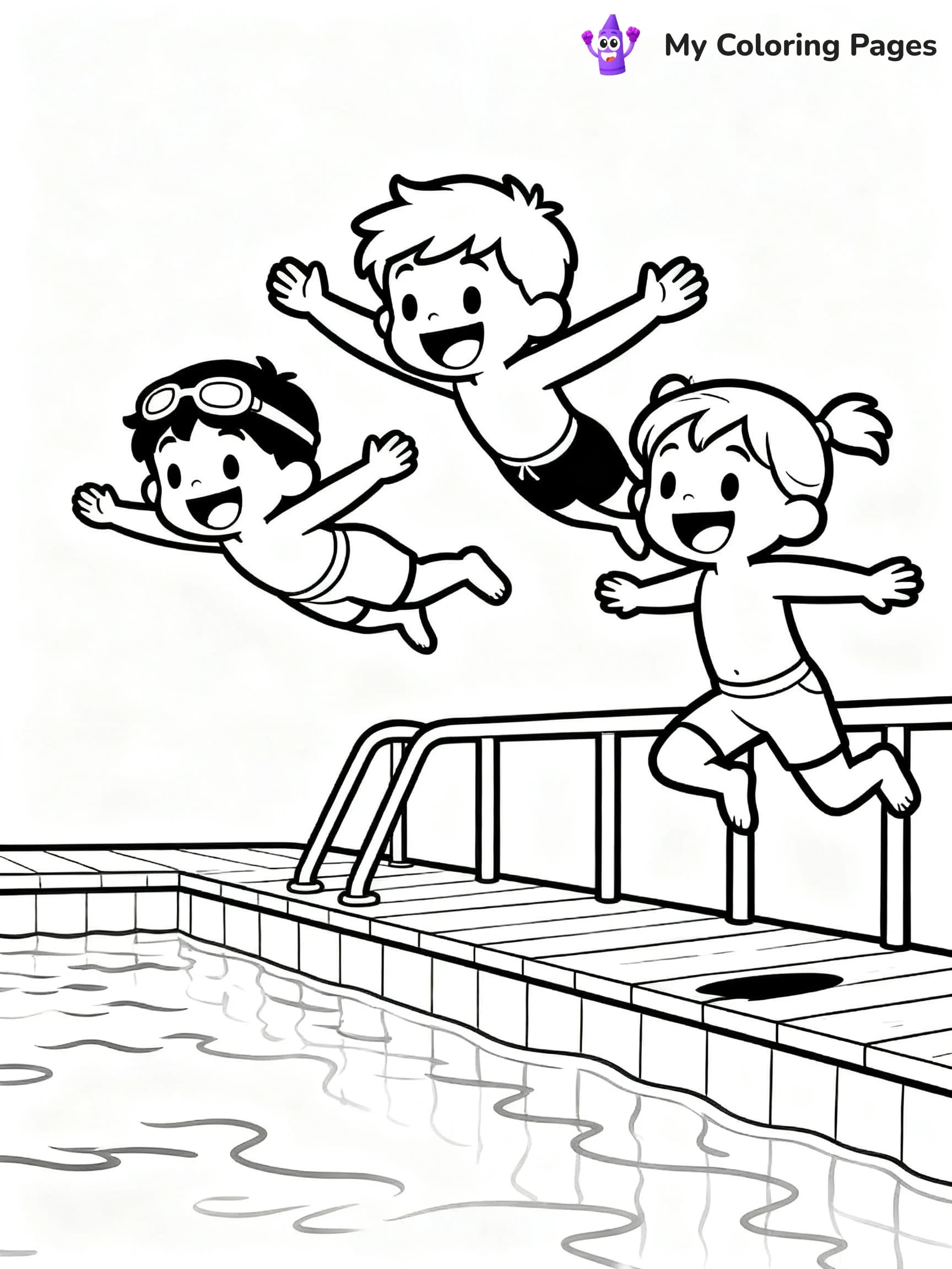 Pool Party Coloring Pages - 11