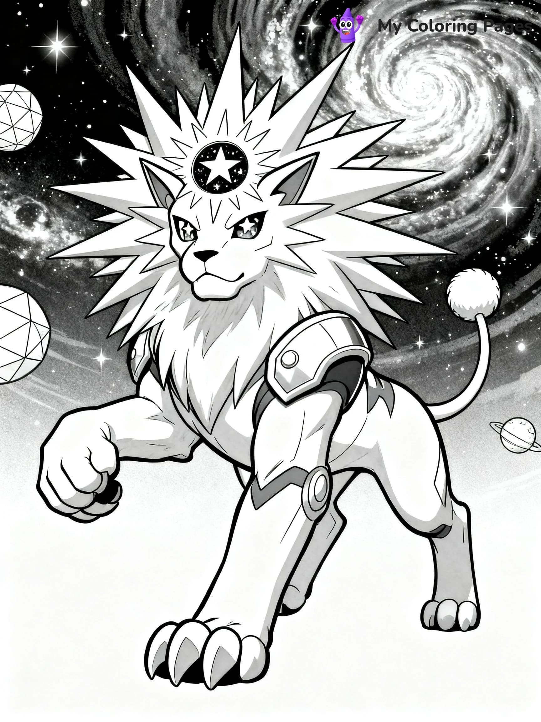 Solgaleo Coloring Pages - 24