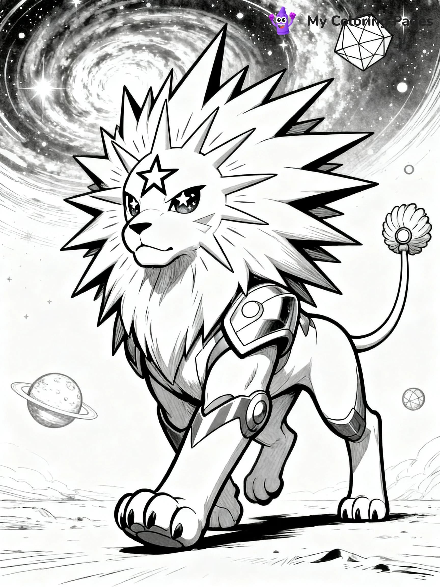 Solgaleo Coloring Pages - 23