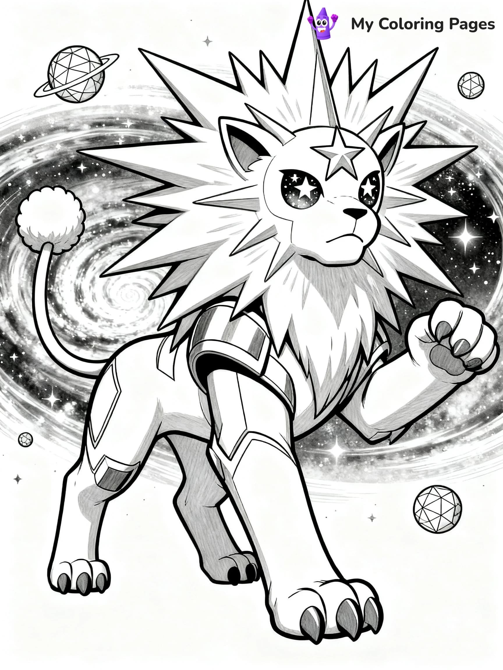 Solgaleo Coloring Pages - 21