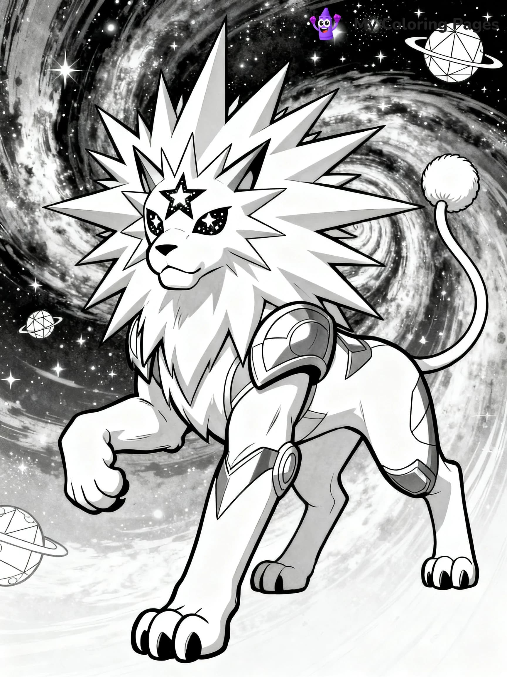 Solgaleo Coloring Pages - 20