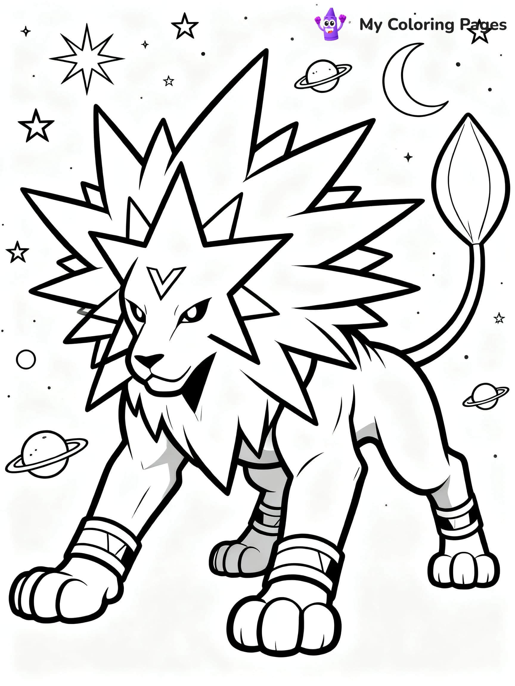 Solgaleo Coloring Pages - 17
