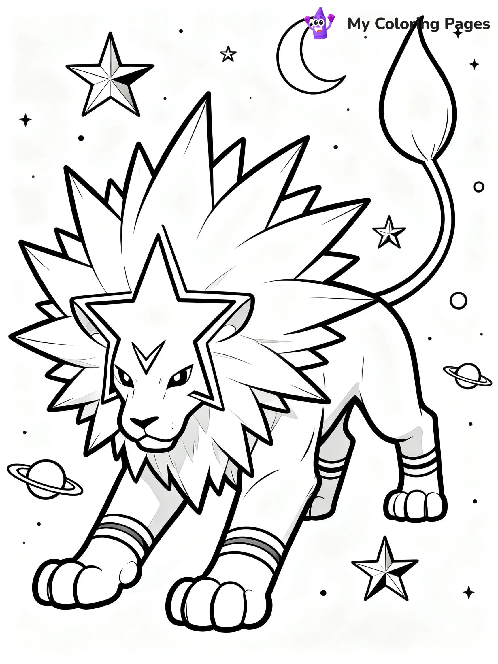Solgaleo Coloring Pages - 16