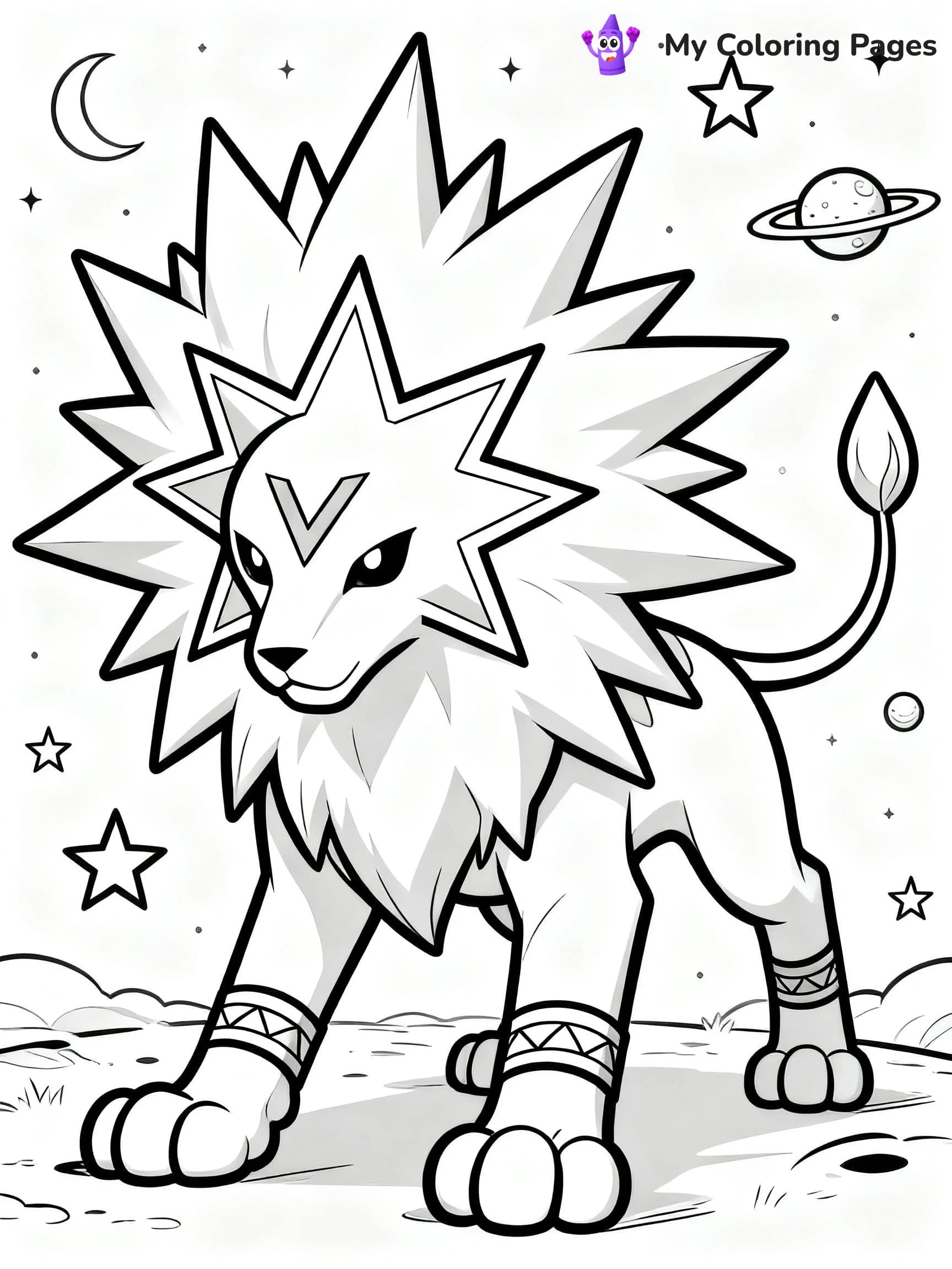 Solgaleo Coloring Pages - 14
