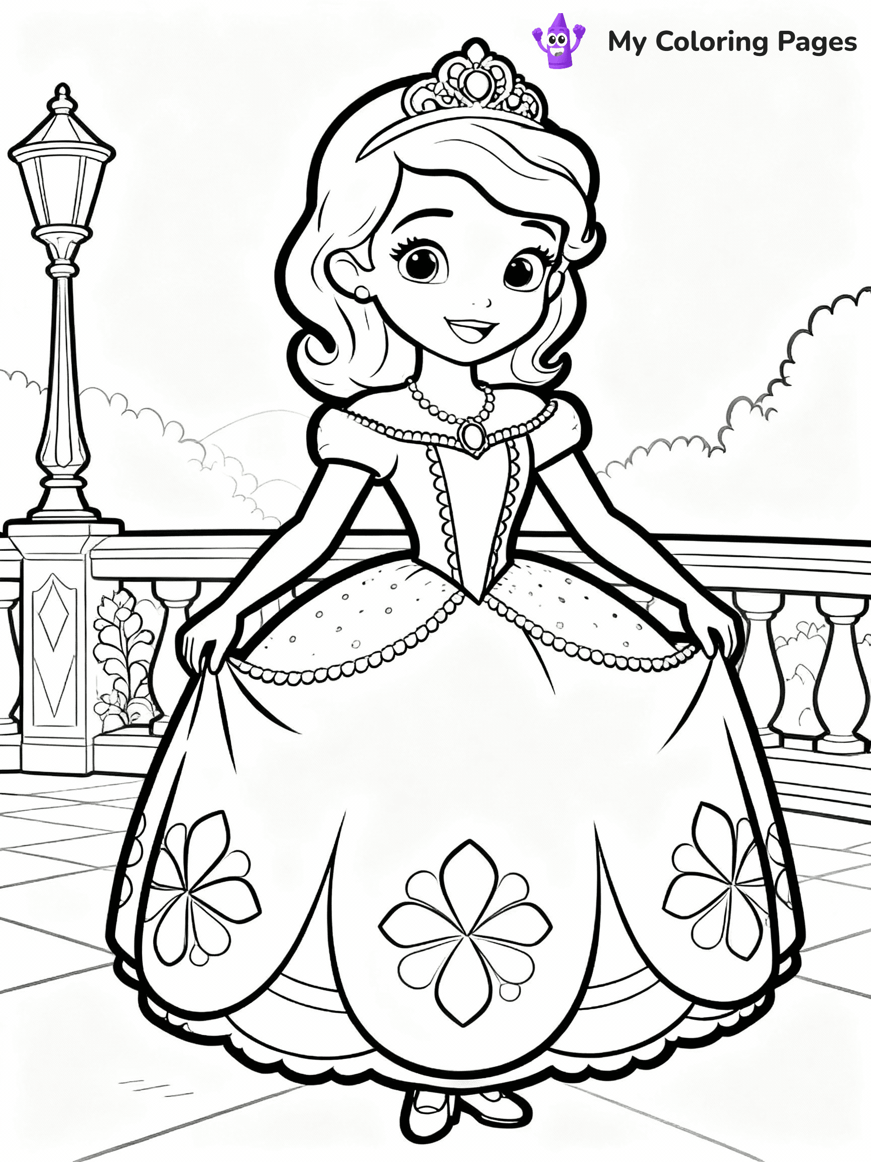 Sofia The First Coloring Pages - 30