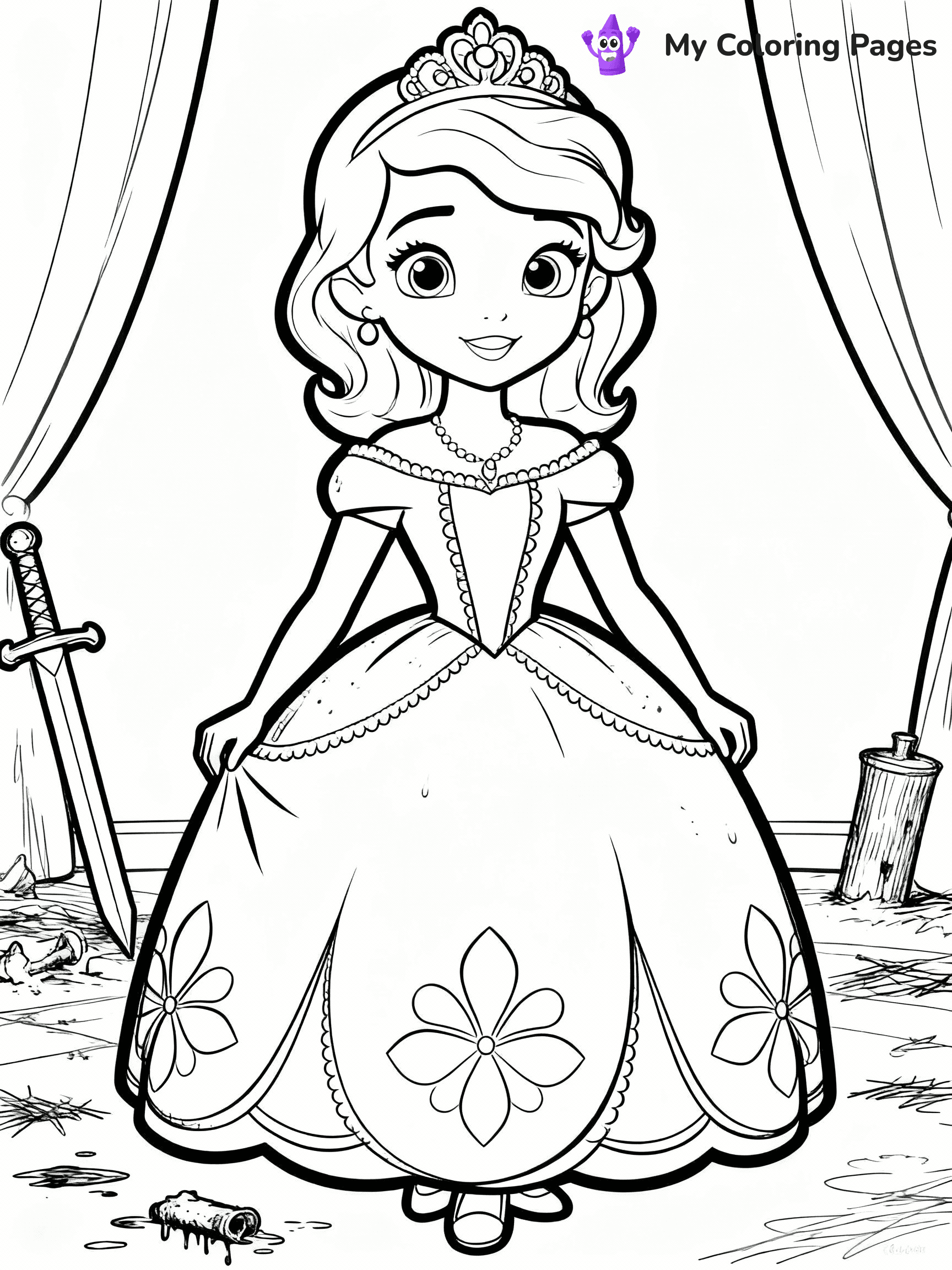 Sofia The First Coloring Pages - 29