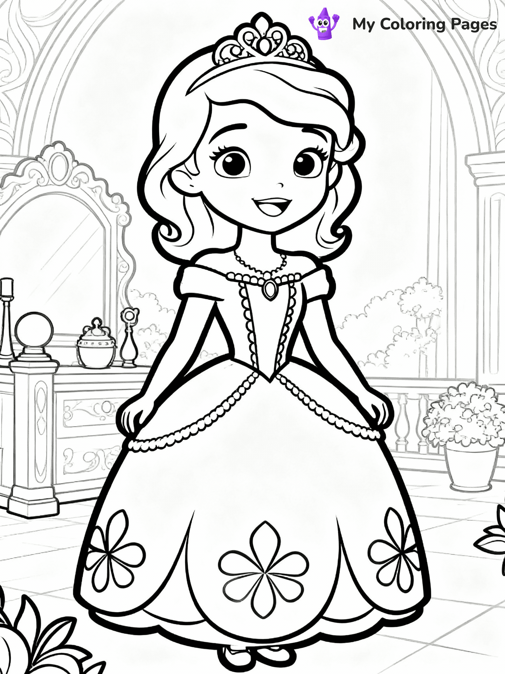 Sofia The First Coloring Pages - 28