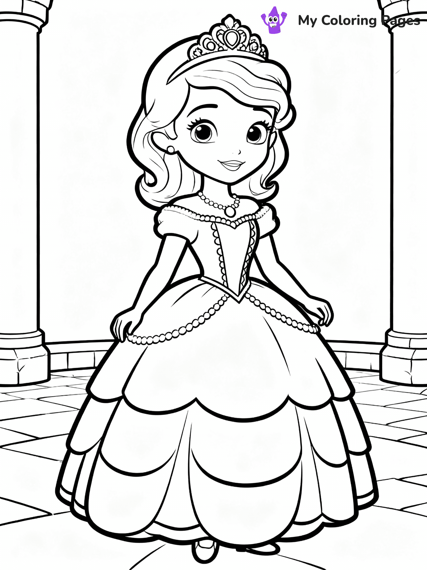 Sofia The First Coloring Pages - 27