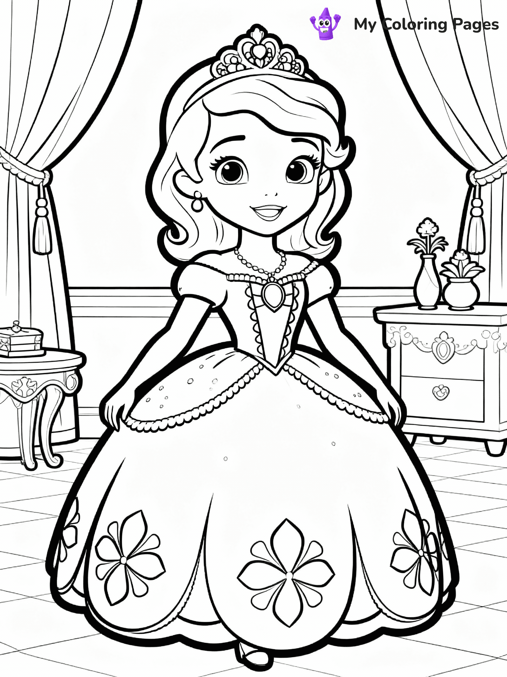 Sofia The First Coloring Pages - 16