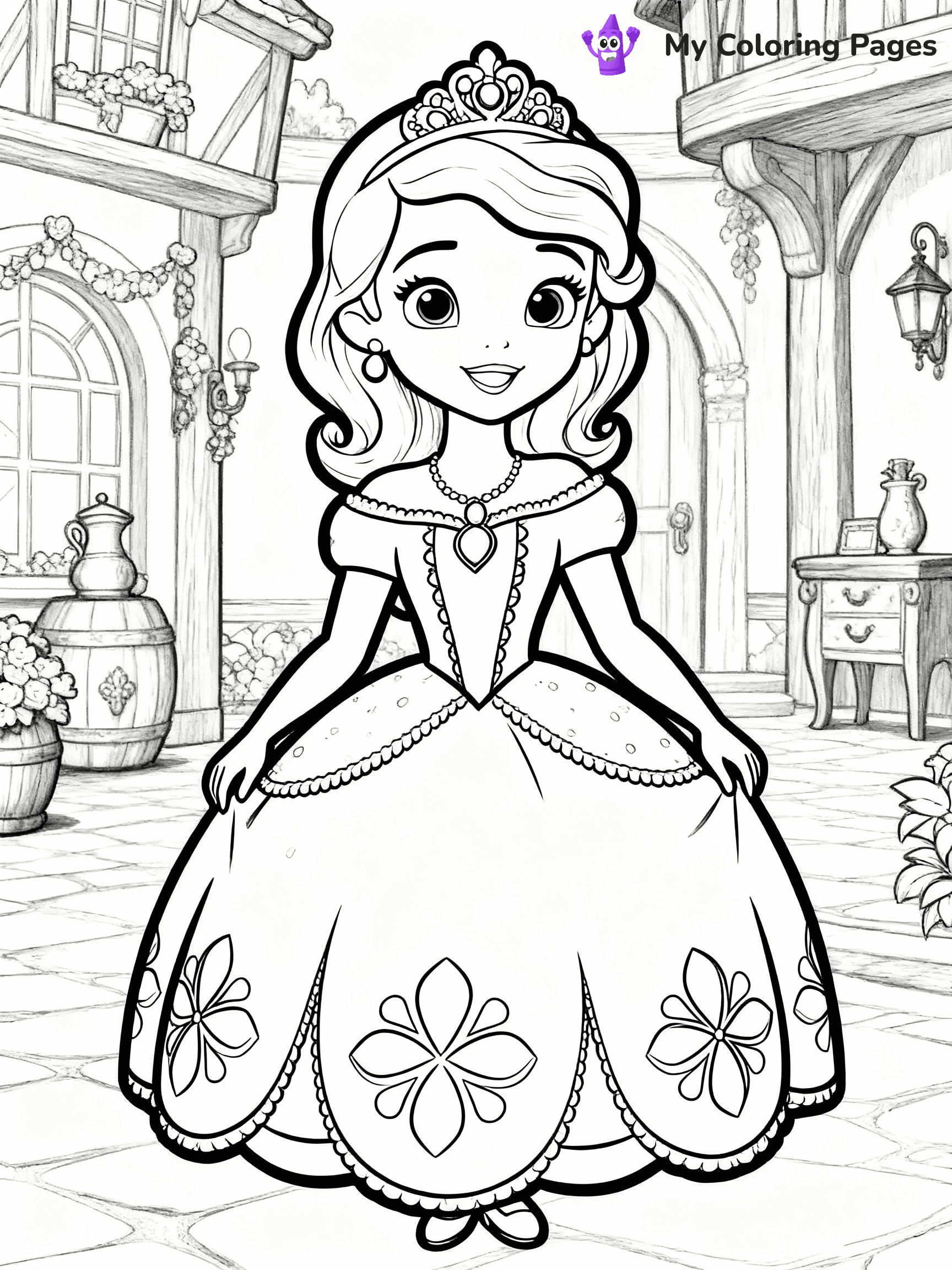 Sofia The First Coloring Pages - 14