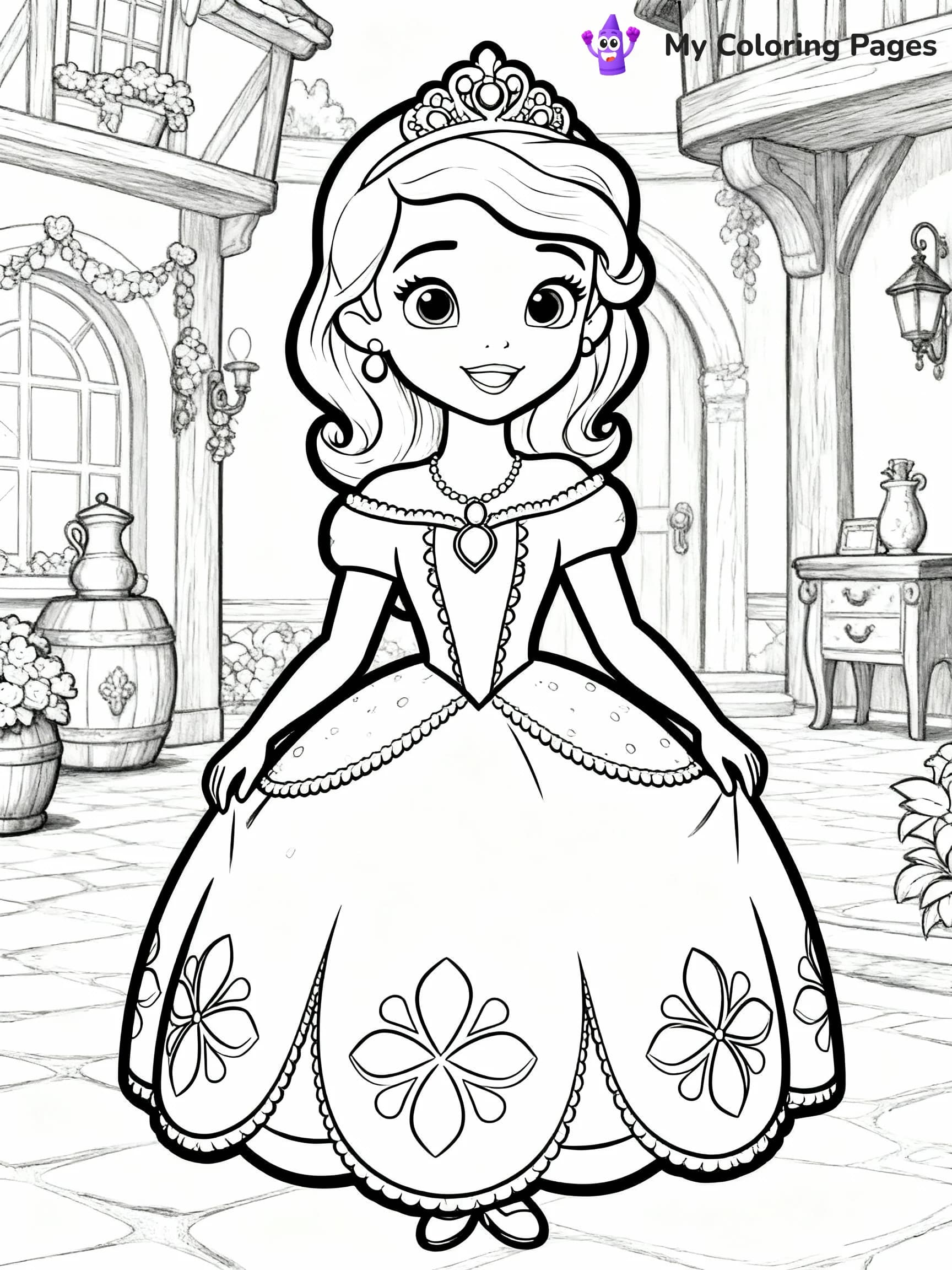 Sofia The First Coloring Pages - 14
