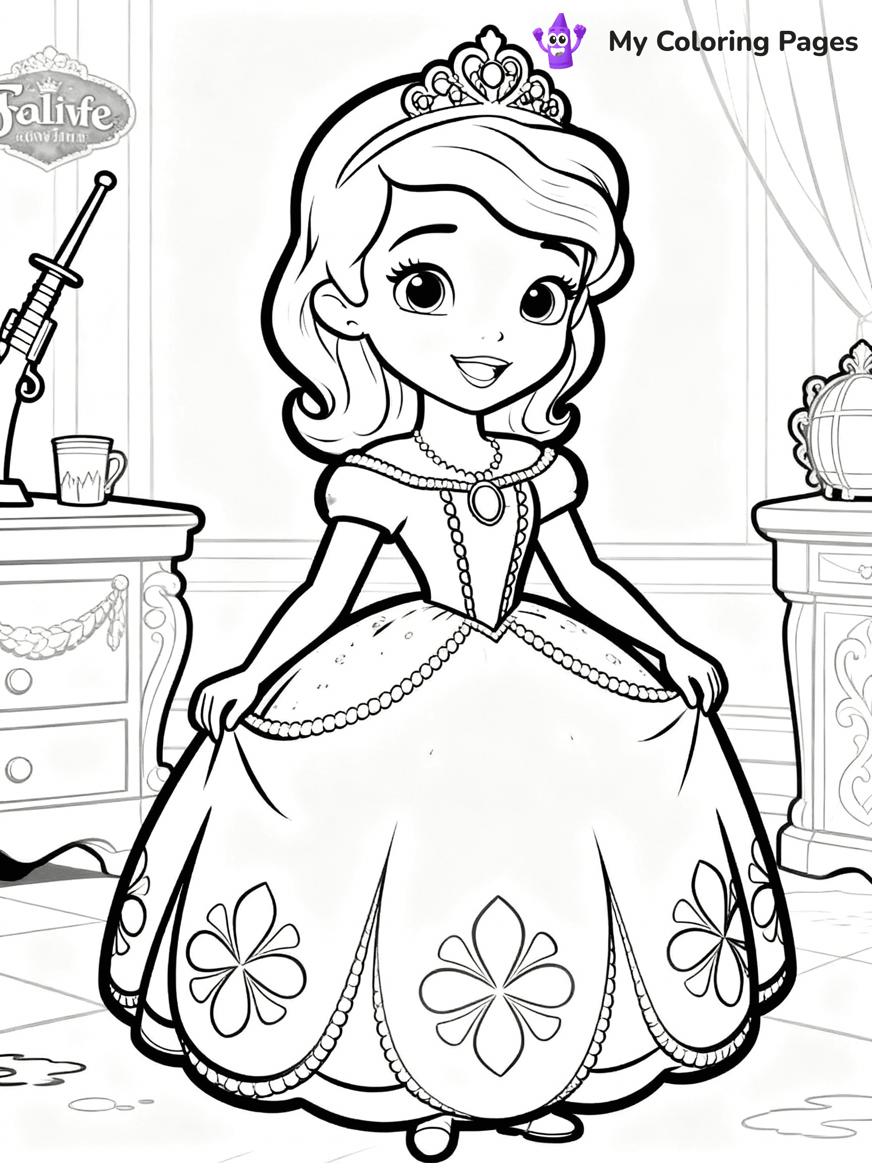 Sofia The First Coloring Pages - 13