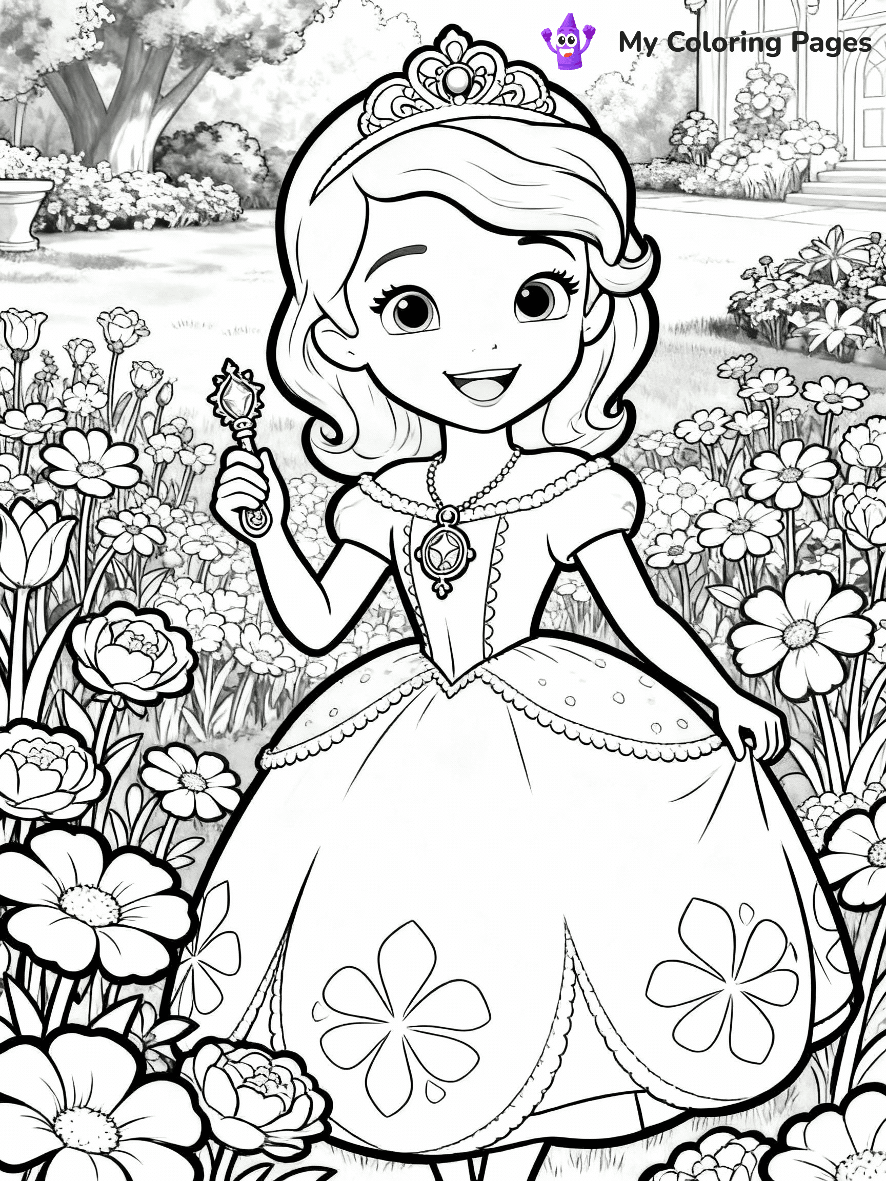 Sofia The First Coloring Pages - 9