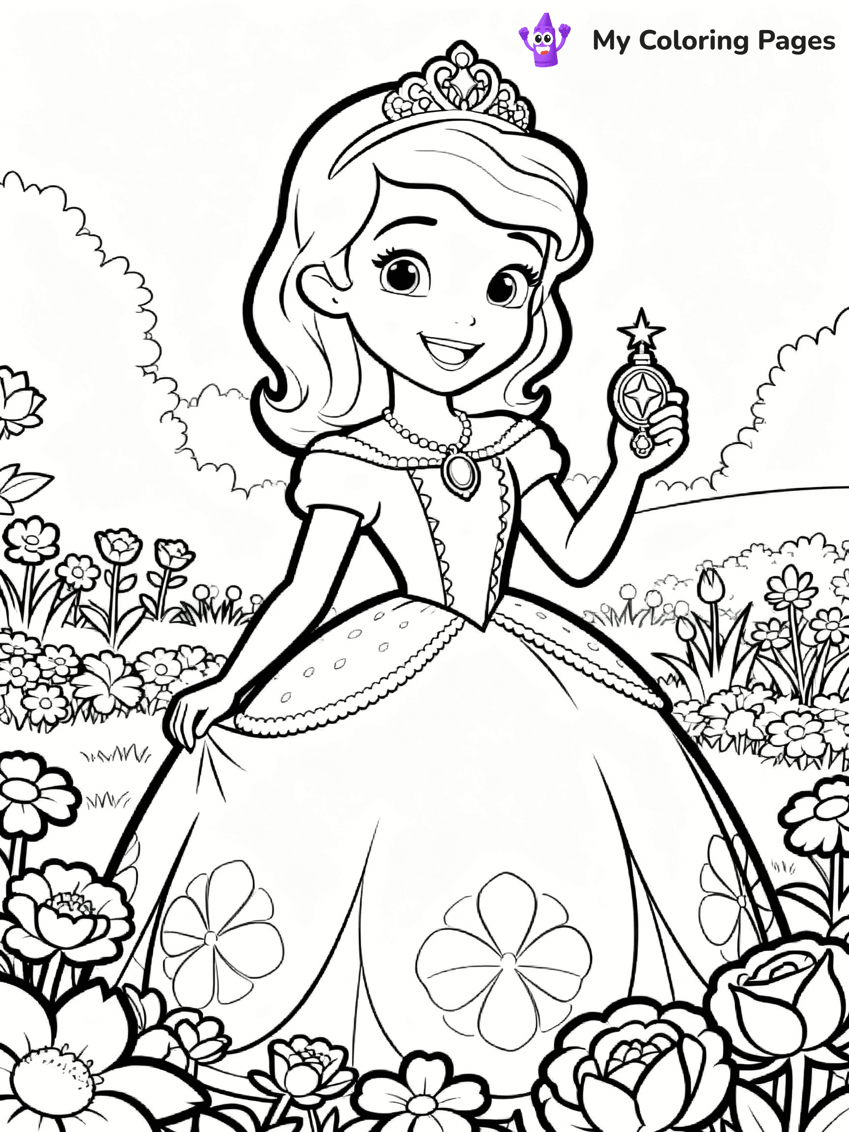 Sofia The First Coloring Pages - 8