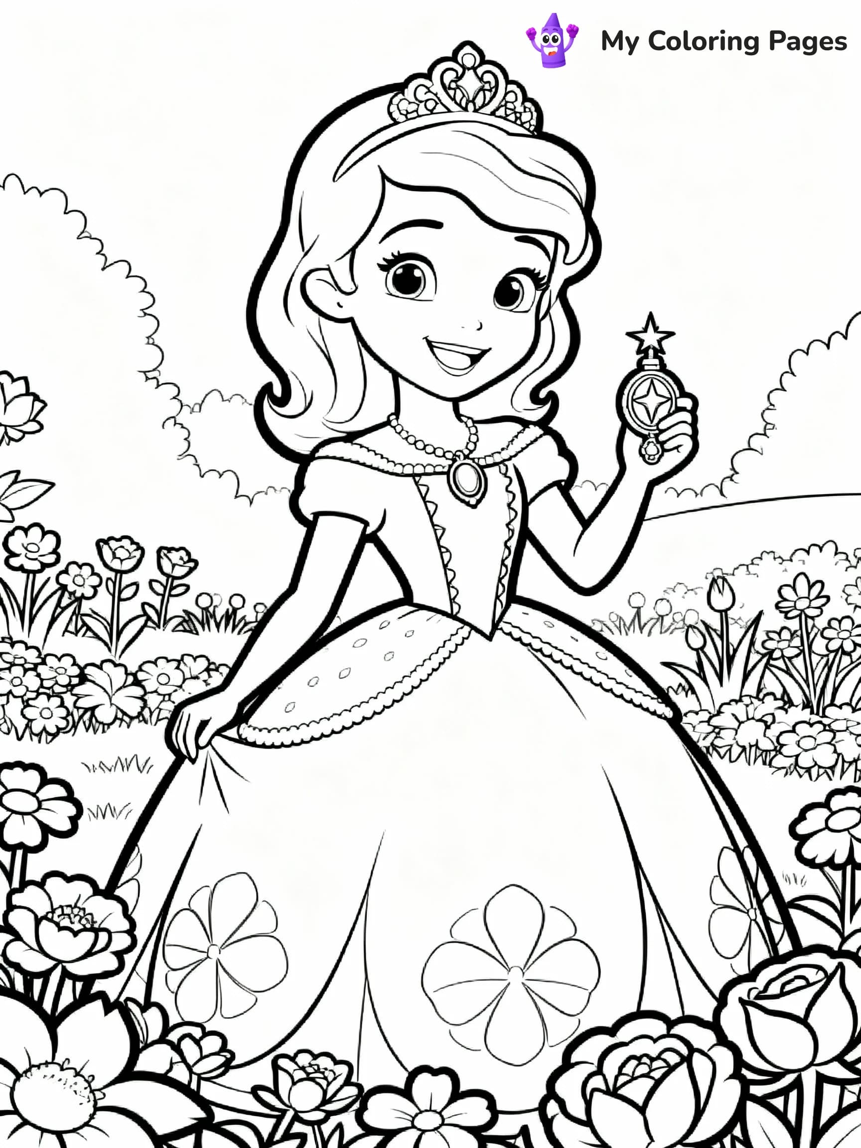 Sofia The First Coloring Pages - 8