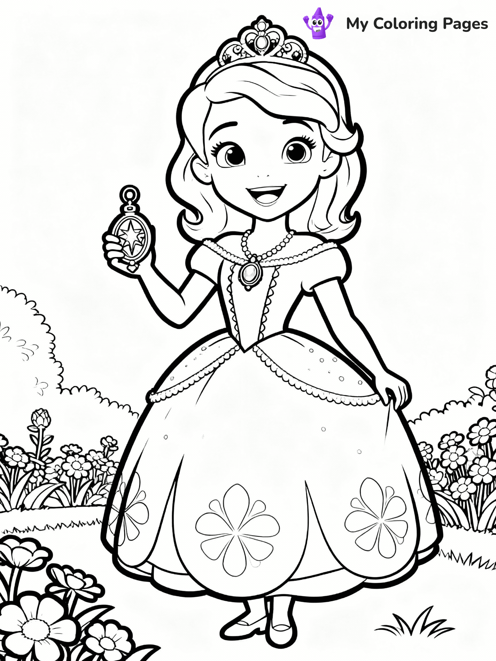 Sofia The First Coloring Pages - 7
