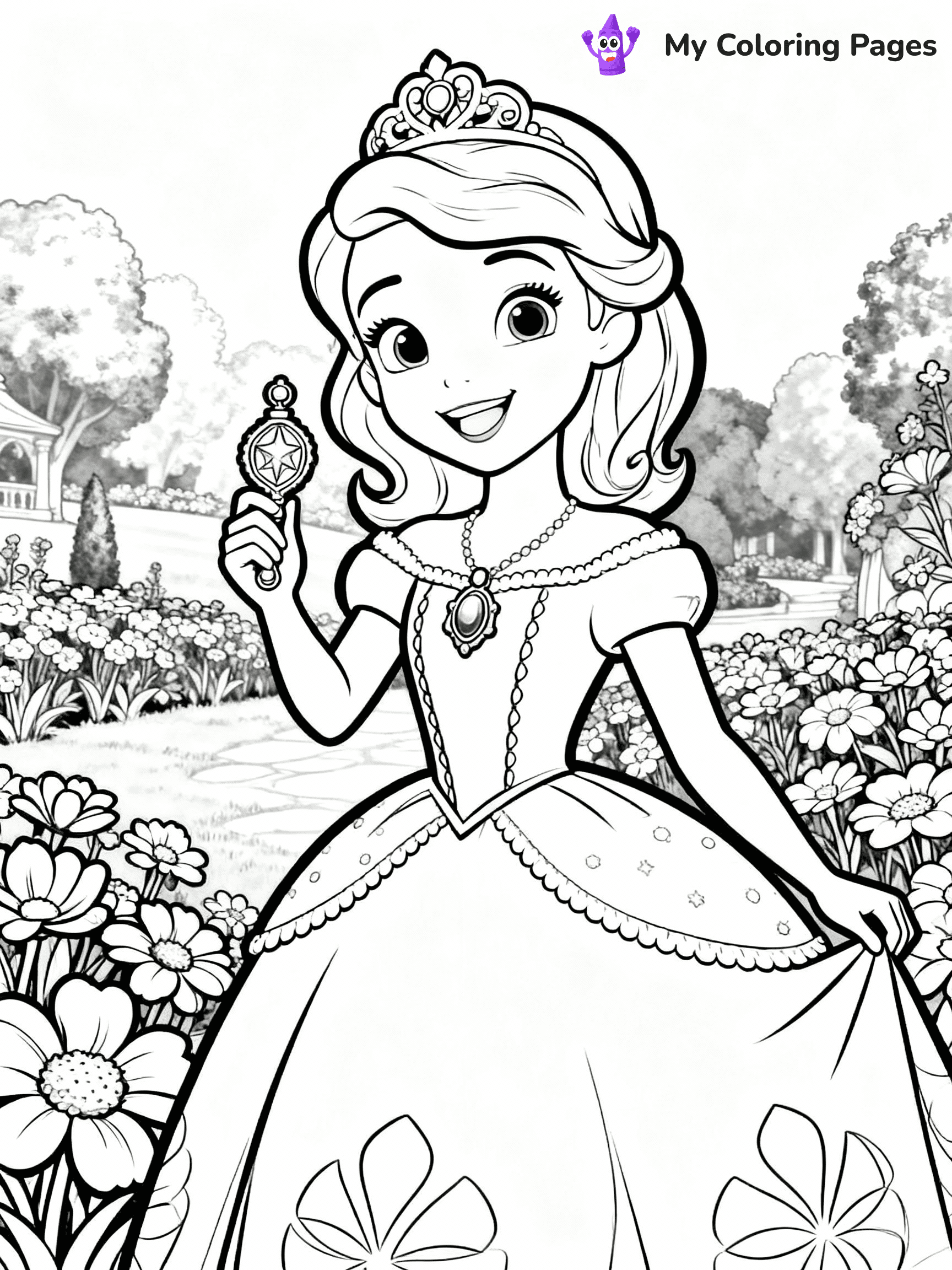 Sofia The First Coloring Pages - 6